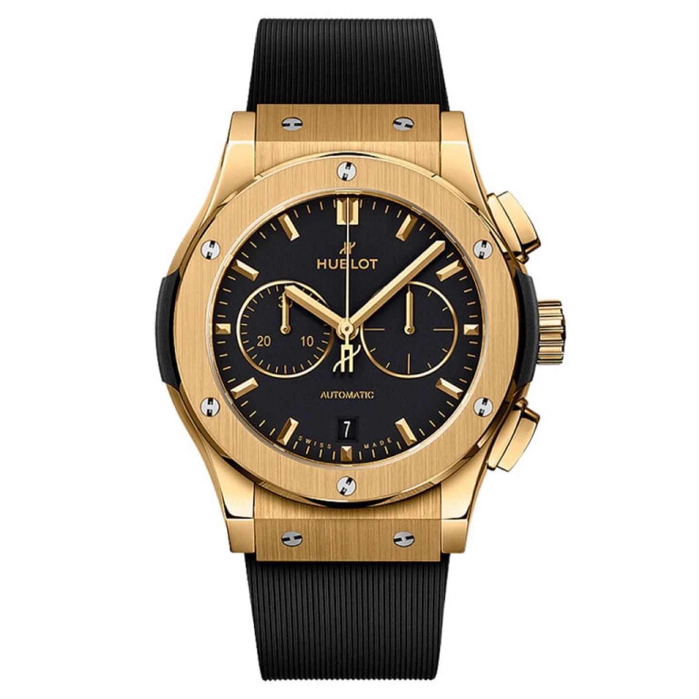 Hublot Classic Fusion Chronograph 541.VX.1130.RX (2025) - Black dial 42 mm Yellow Gold case (1/1)