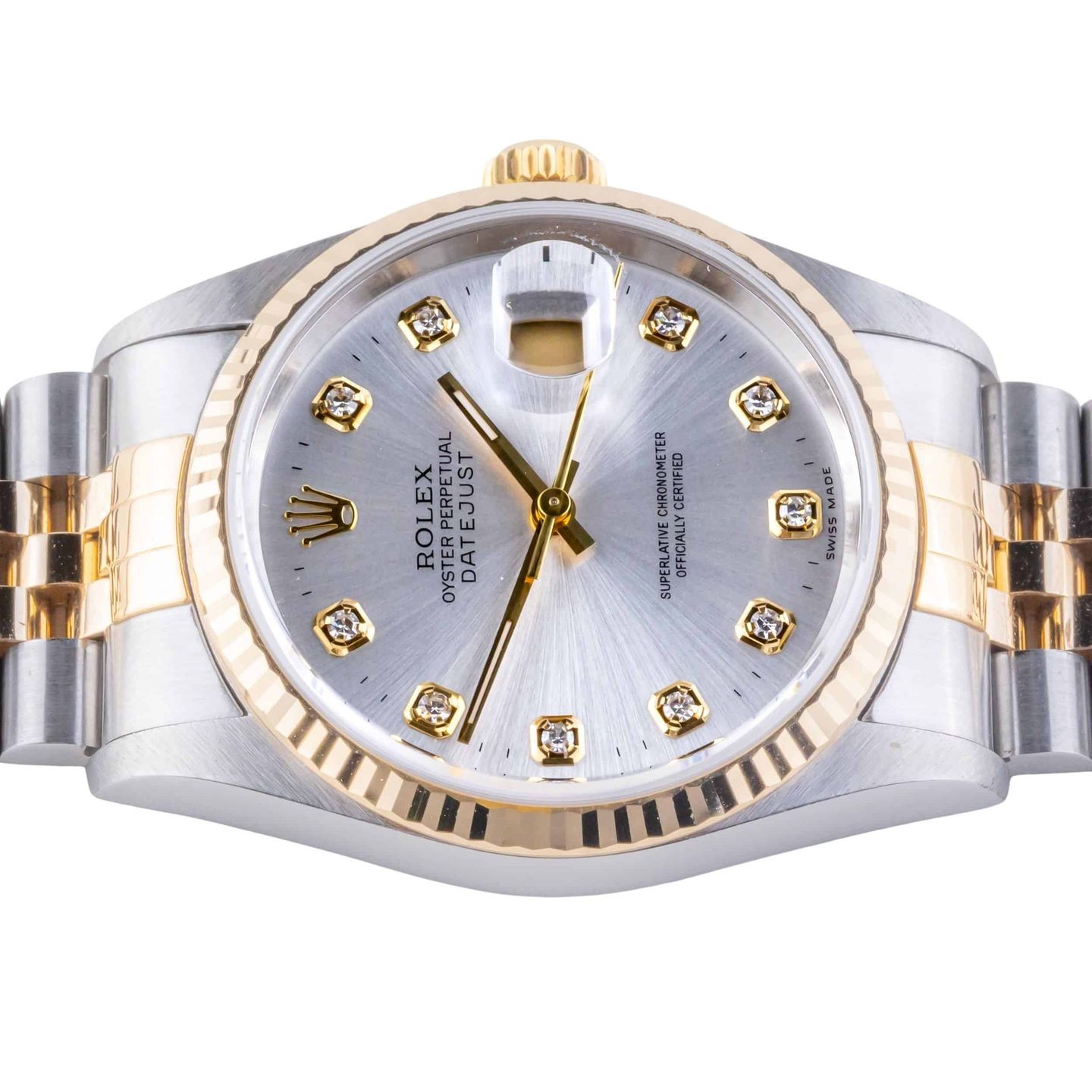 Rolex Datejust 36 16233 (1994) - Silver dial 36 mm Gold/Steel case (5/8)