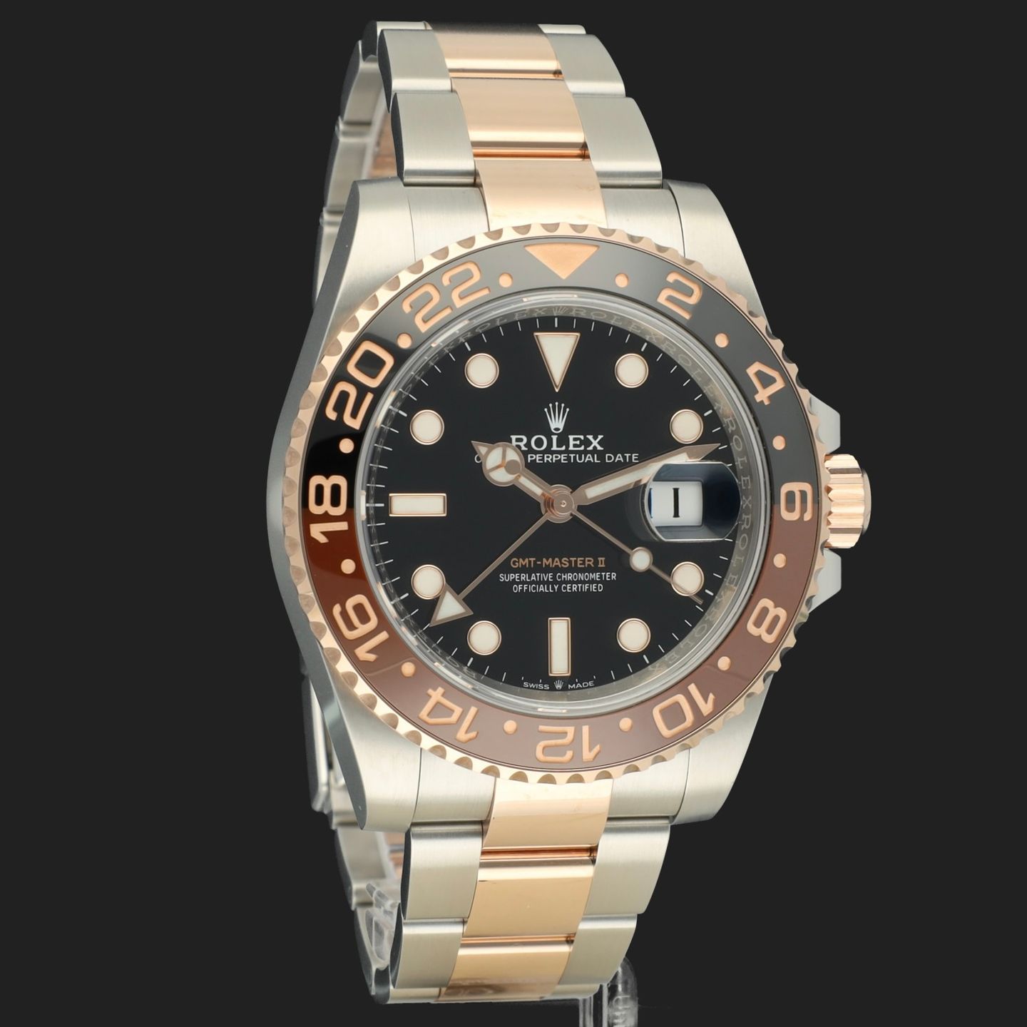 Rolex GMT-Master II 126711CHNR (2020) - Black dial 40 mm Gold/Steel case (4/8)
