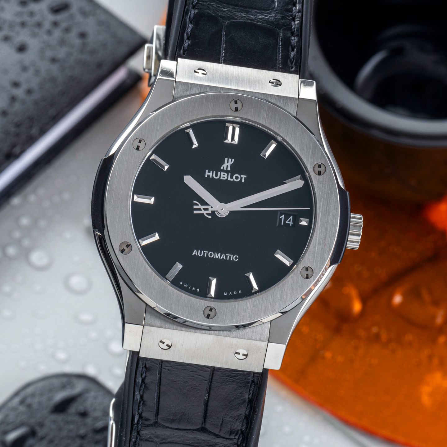 Hublot Classic Fusion 511.NX.1171.LR.1704 (Onbekend (willekeurig serienummer)) - Zwart wijzerplaat 45mm Titanium (3/8)