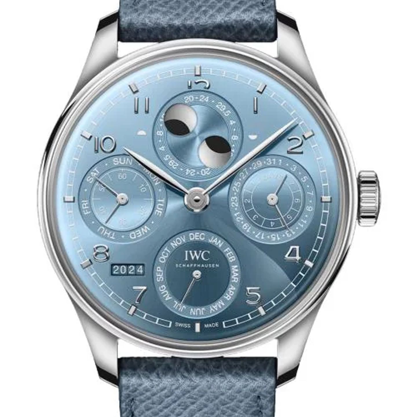 IWC Portuguese Perpetual Calendar IW503703 (2026) - Blue dial 44 mm White Gold case (1/1)