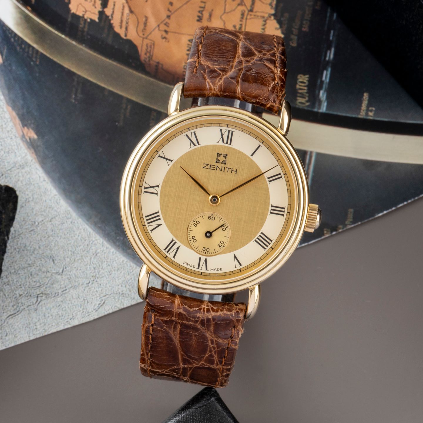 Zenith Prime 30.0530.113 (1990) - Champagne dial 34 mm Yellow Gold case (1/8)