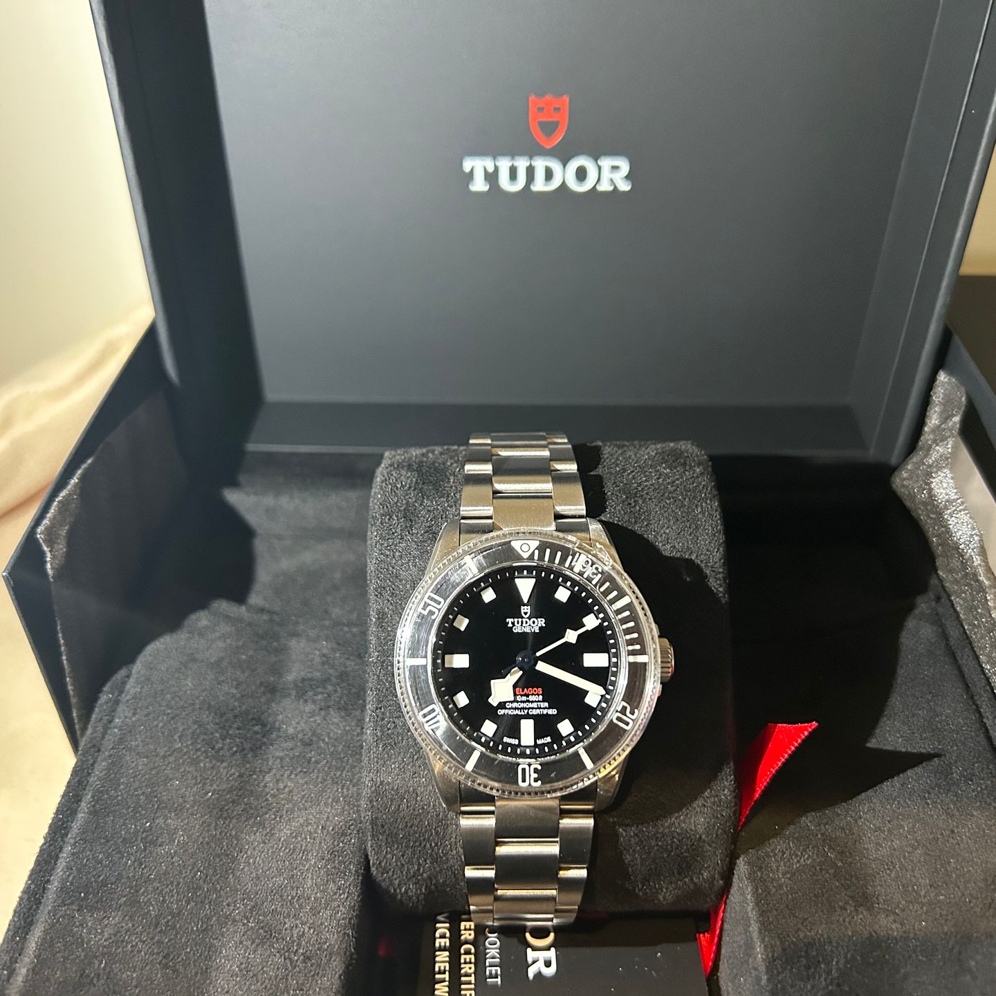 Tudor Pelagos 25407N (2024) - Zwart wijzerplaat 39mm Titanium (3/8)