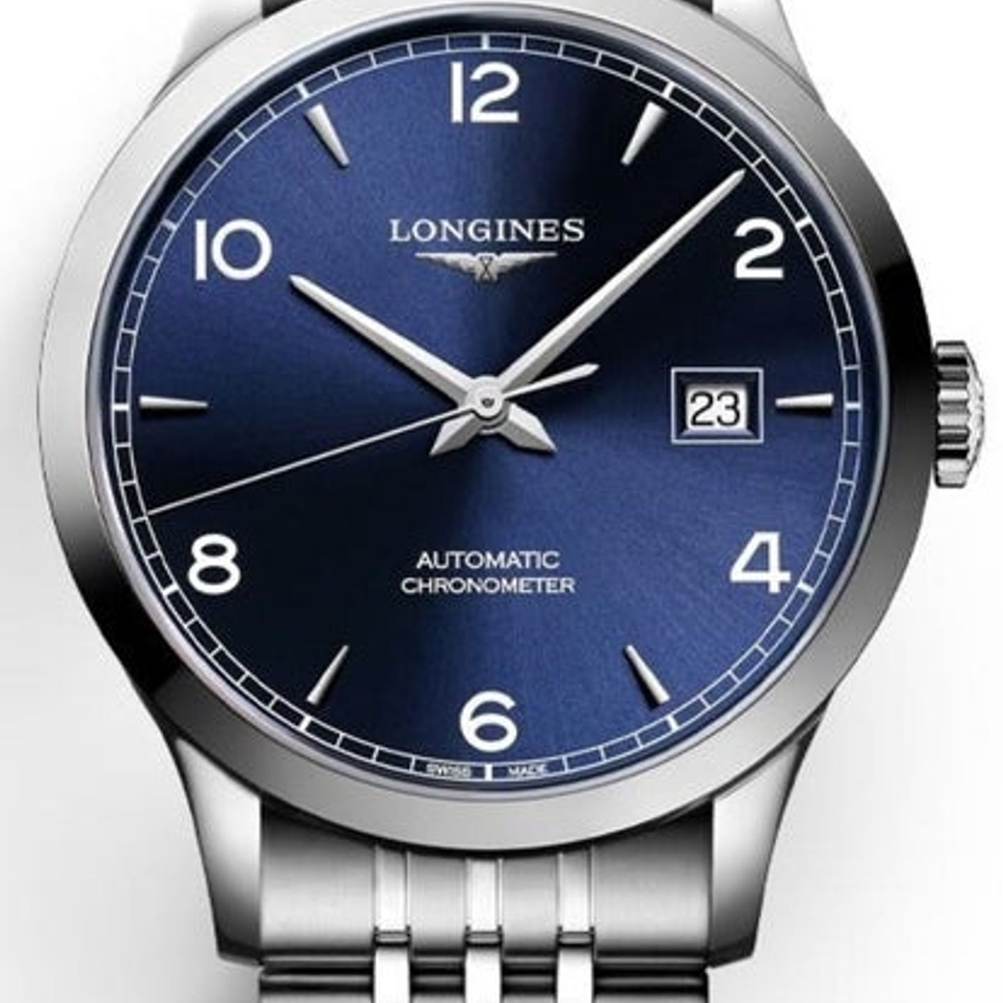 Longines Record L2.821.4.96.6 (2026) - Blue dial 40 mm Steel case (1/1)