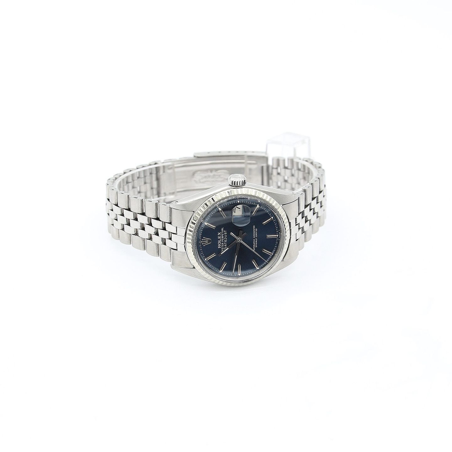 Rolex Datejust 1601 (Unknown (random serial)) - Blue dial 36 mm Steel case (4/6)