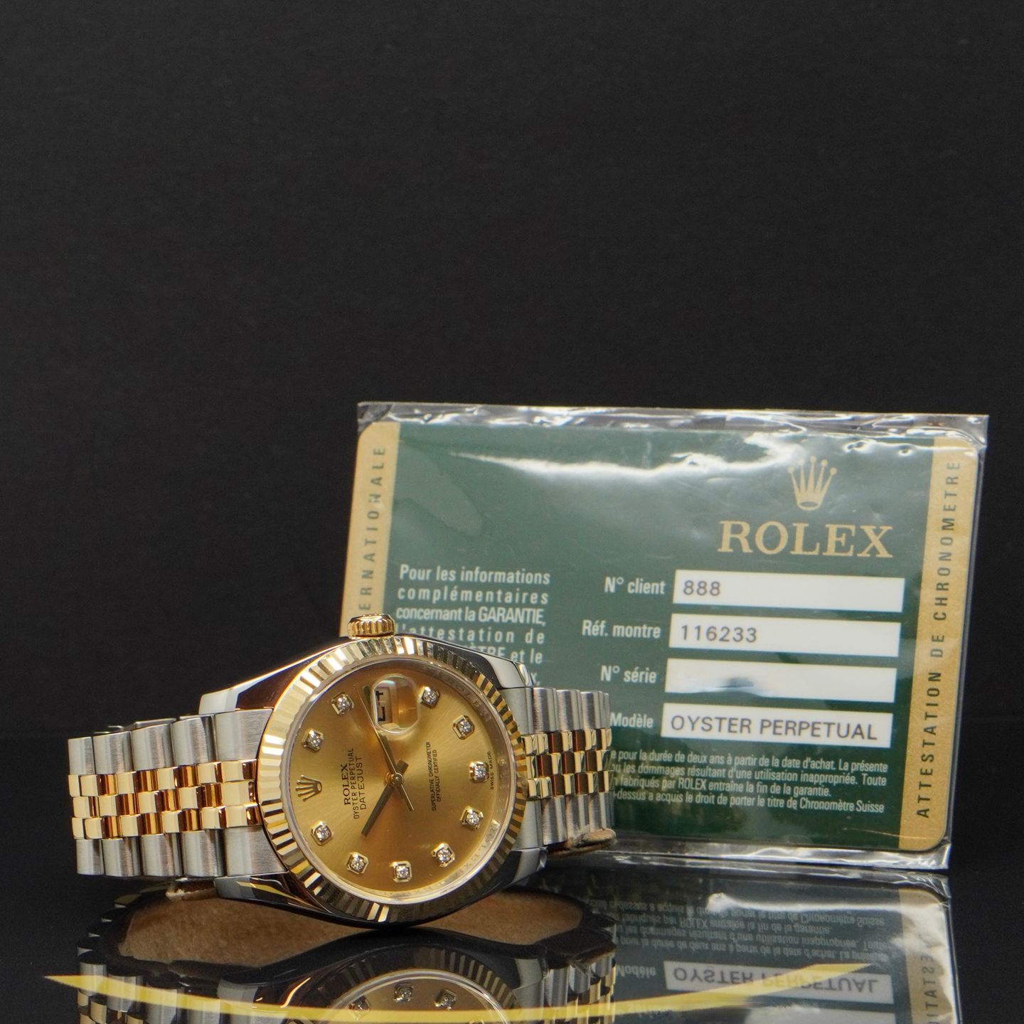 Rolex Datejust 36 116233 (2014) - Gold dial 36 mm Gold/Steel case (5/6)