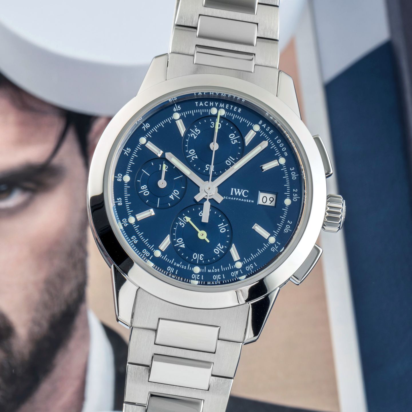 IWC Ingenieur Chronograph IW380802 (Onbekend (willekeurig serienummer)) - Zilver wijzerplaat 42mm Staal (3/8)