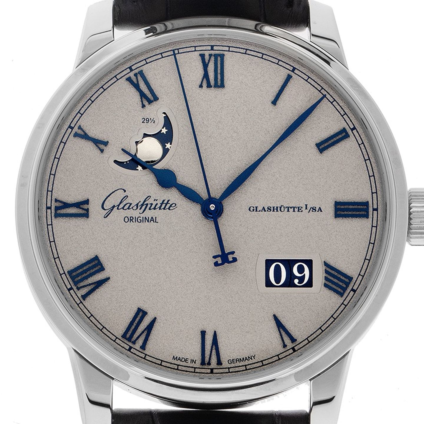 Glashütte Original Senator Excellence 1-36-24-02-02-61 (2026) - Grijs wijzerplaat 40mm Staal (1/7)