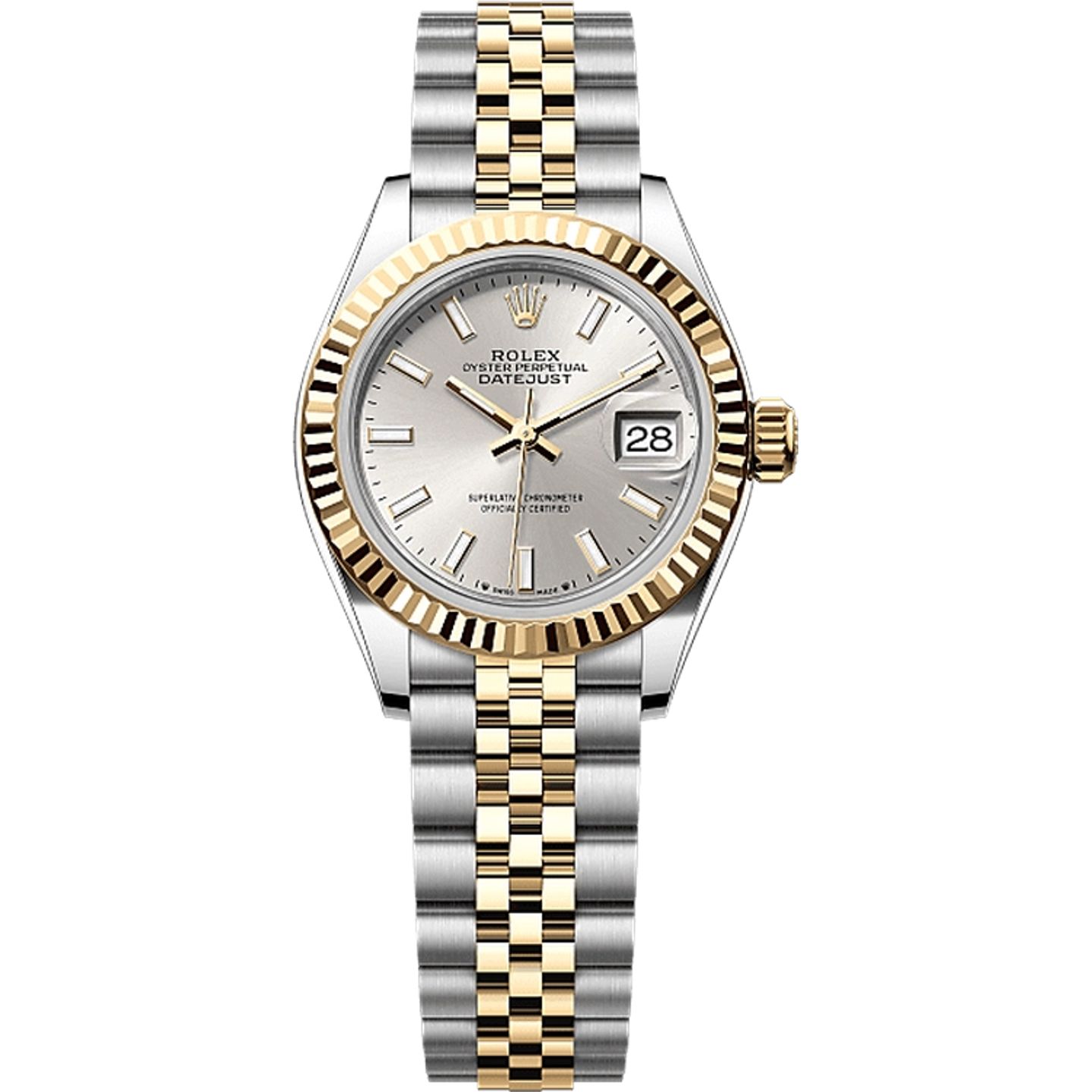 Rolex Lady-Datejust 279173 (2025) - Silver dial 28 mm Gold/Steel case (1/1)