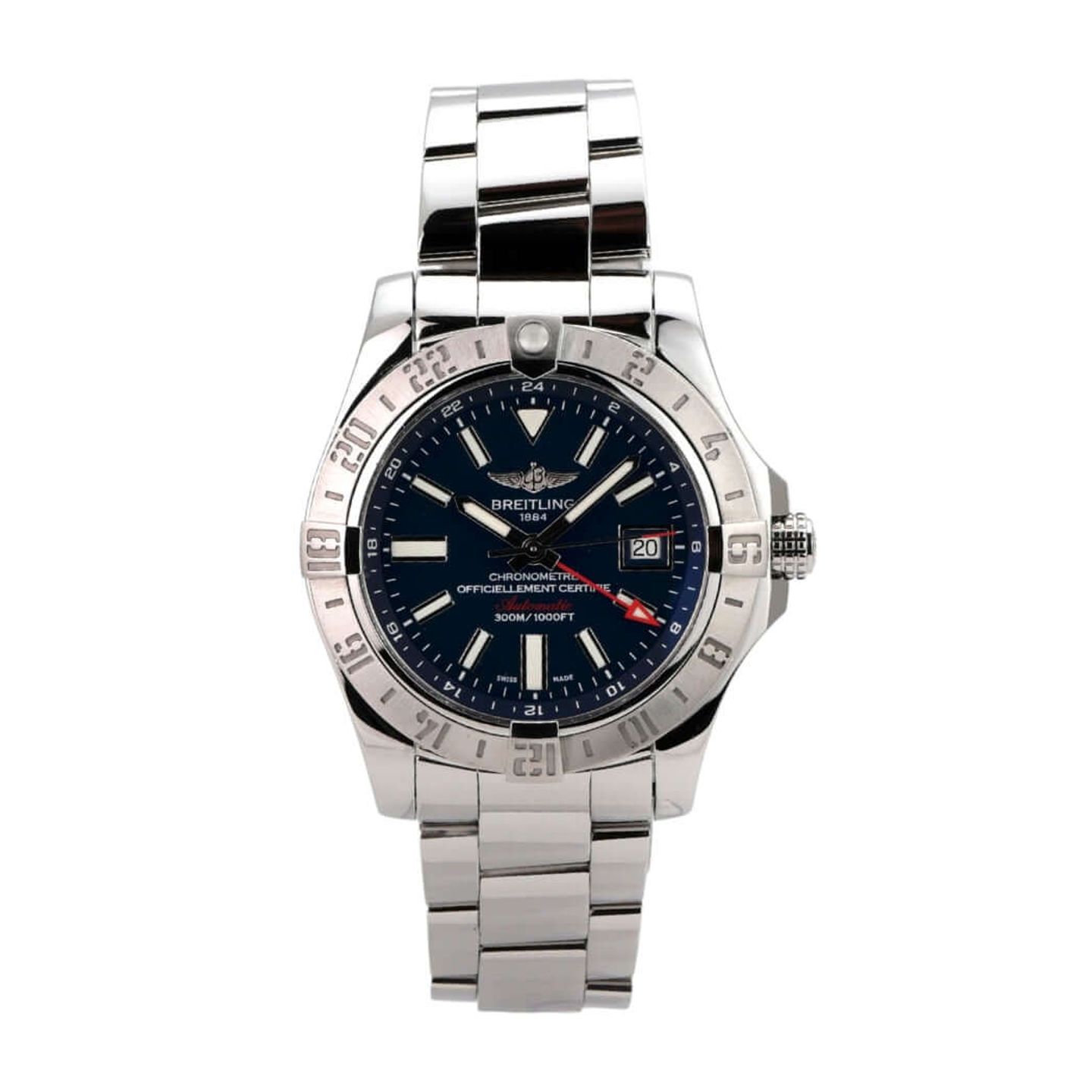 Breitling Avenger II GMT A3239011/C872/170A (2017) - Blue dial 43 mm Steel case (2/8)