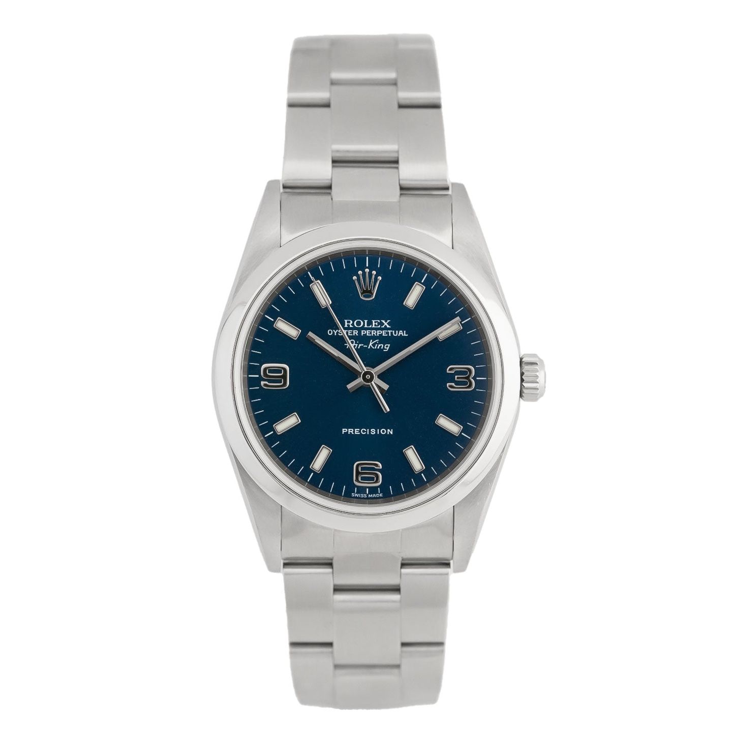 Rolex Air-King 14000M (2000) - Blue dial 34 mm Steel case (1/5)