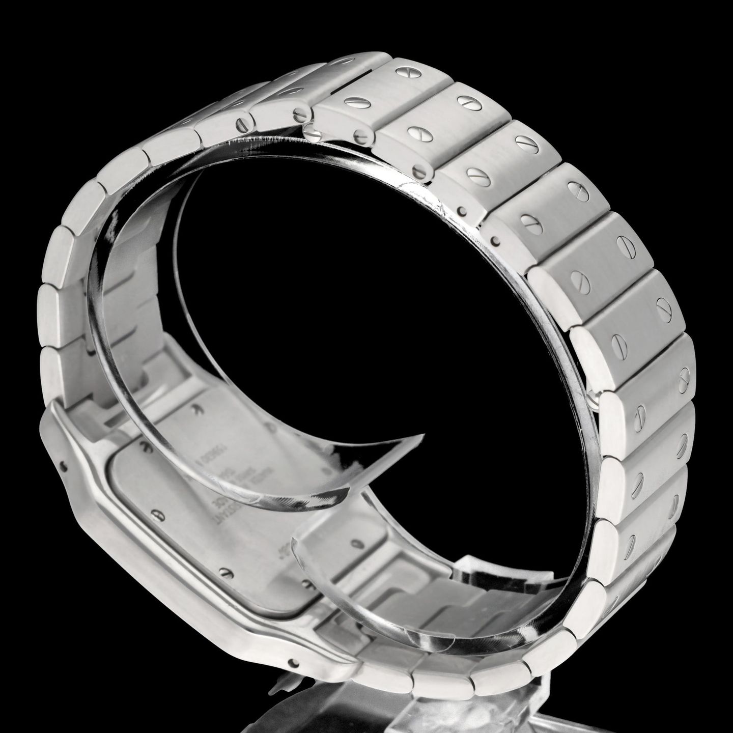 Cartier Santos Galbée 1564 (2015) - White dial 29 mm Steel case (7/7)