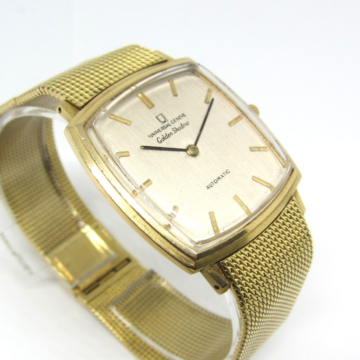 Universal Genève Shadow 166100/02 (Unknown (random serial)) - Grey dial 26 mm Yellow Gold case (6/6)