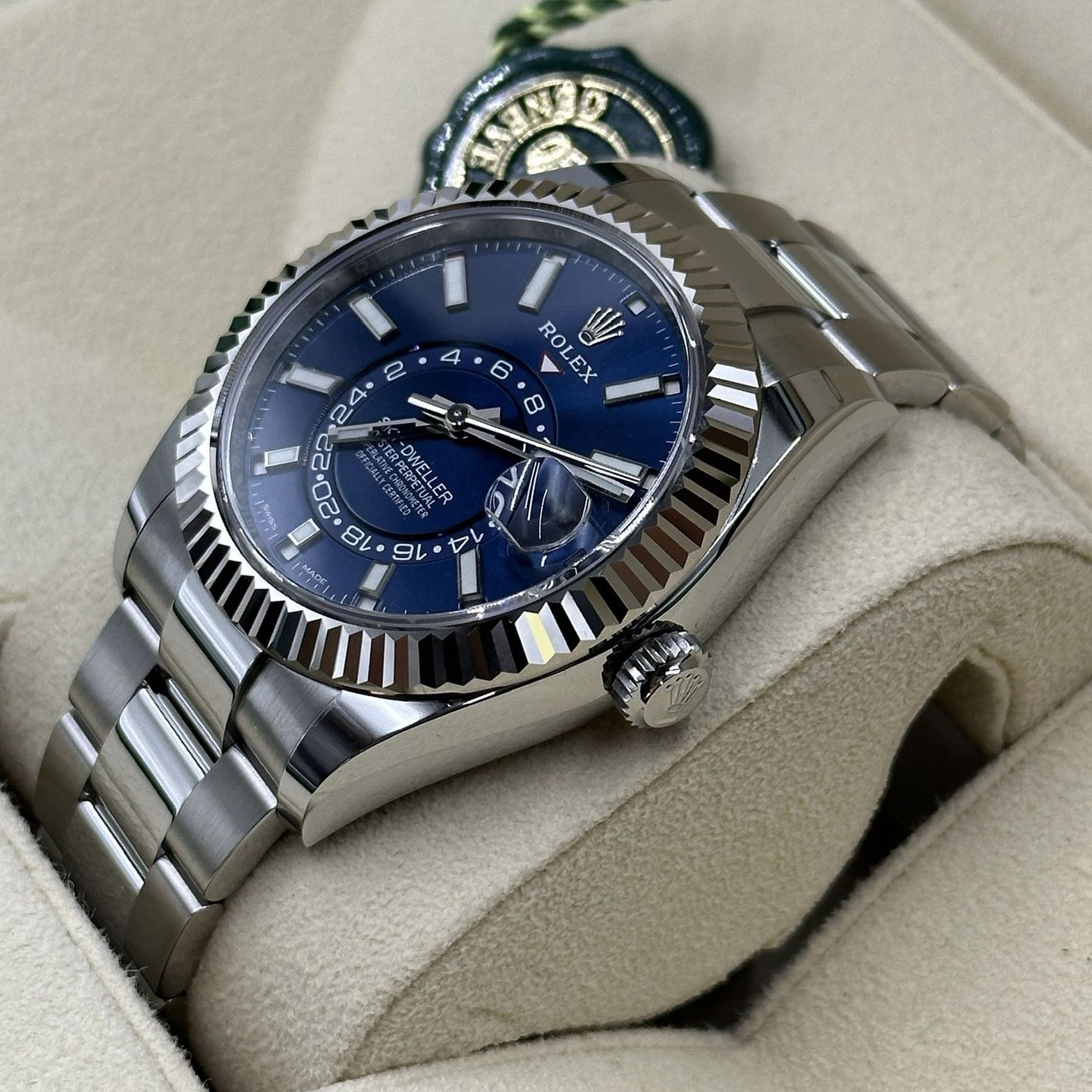 Rolex Sky-Dweller 326934 (Onbekend (willekeurig serienummer)) - Blauw wijzerplaat 42mm Staal (4/8)