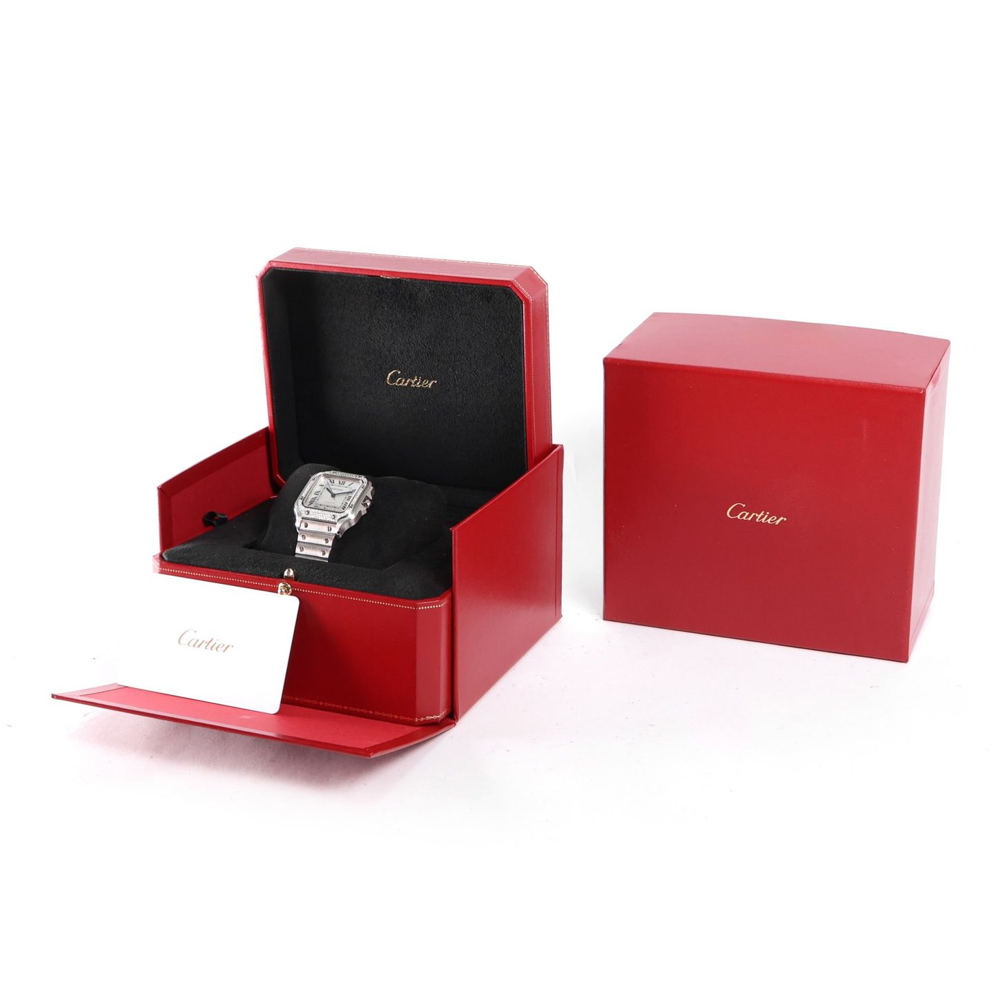 Cartier Santos W4SA0005 (2023) - Silver dial 42 mm Steel case (3/3)