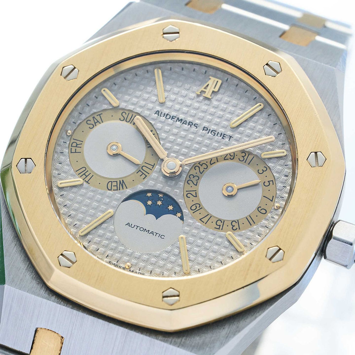 Audemars Piguet Royal Oak Day-Date 25594SA.OO.0789SA.01 (1990) - Grijs wijzerplaat 36mm Goud/Staal (6/16)