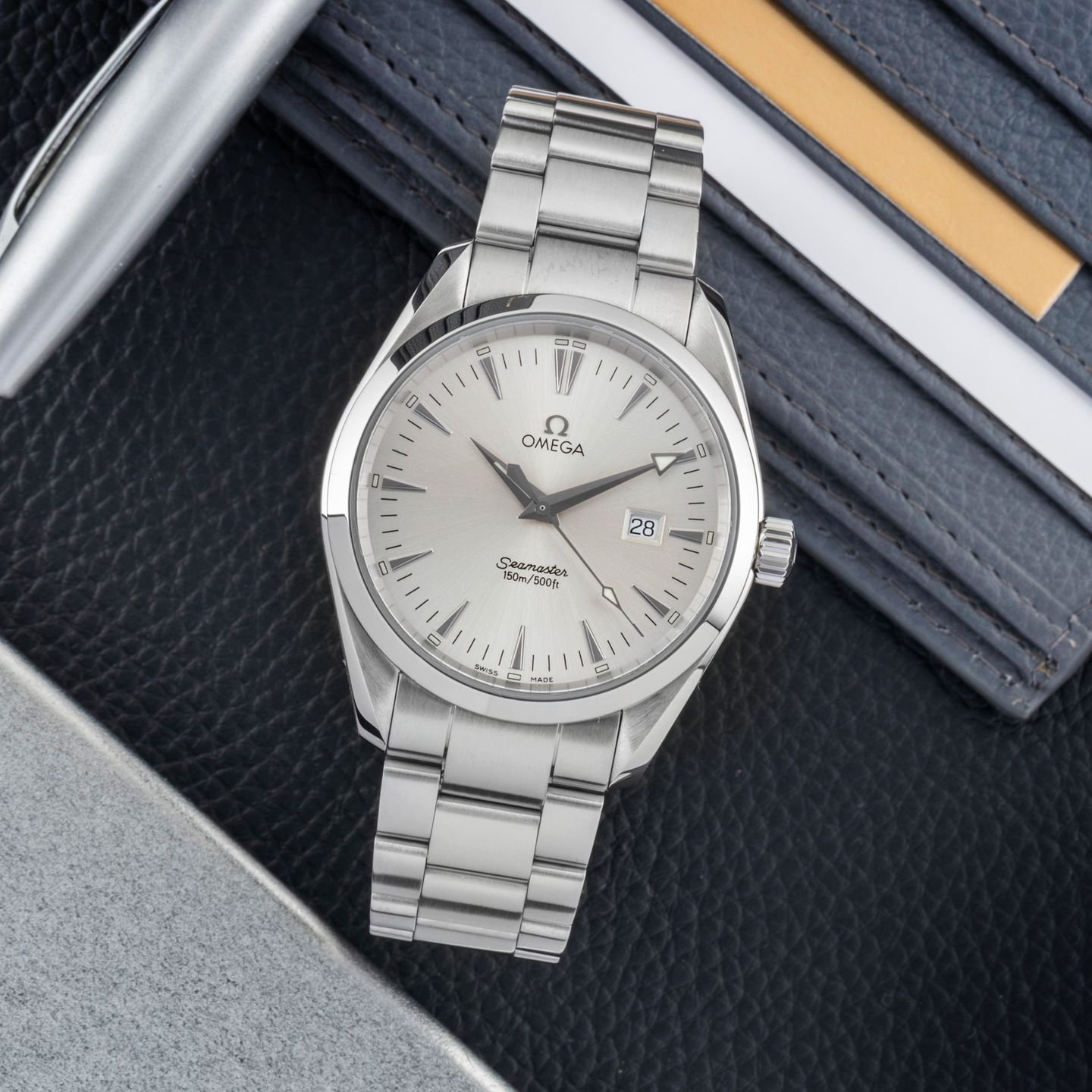 Omega Seamaster Aqua Terra 2517.30.00 (Onbekend (willekeurig serienummer)) - Zilver wijzerplaat 39mm Staal (1/8)