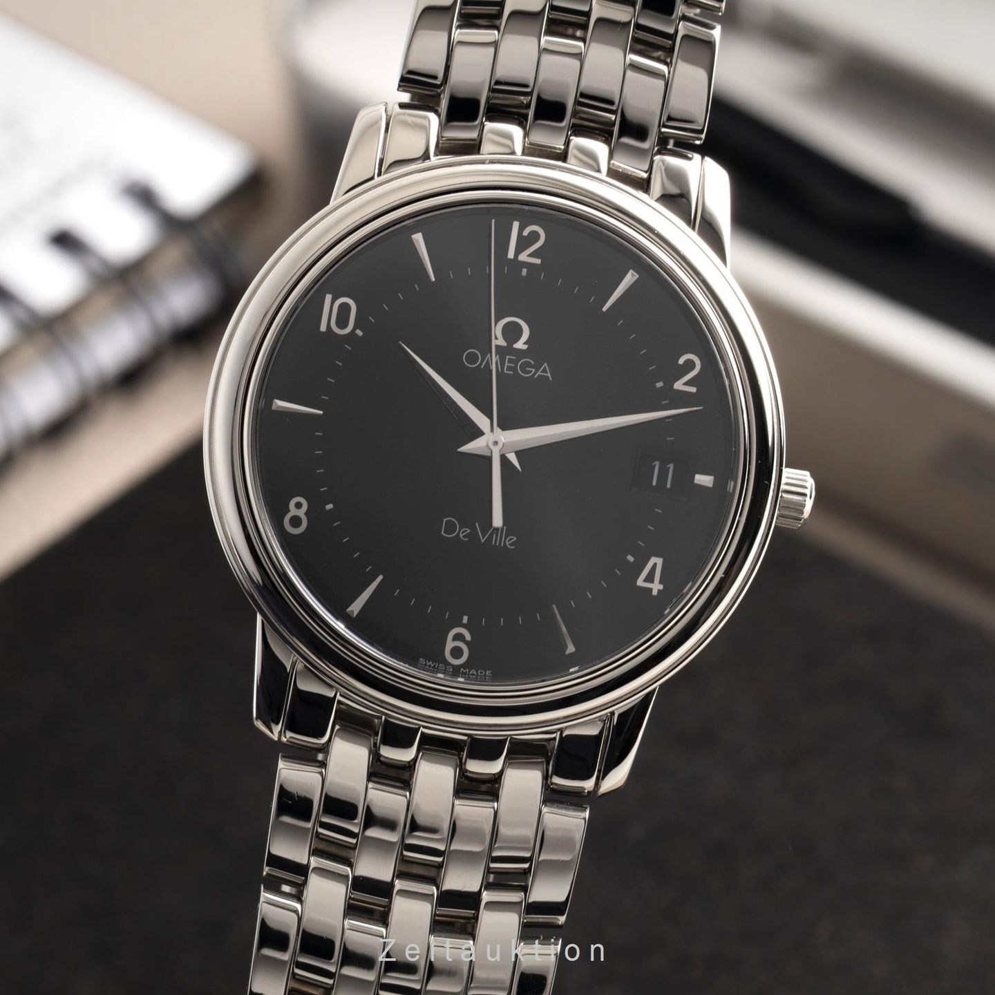 Omega De Ville Prestige 4510.52.00 (1998) - Black dial 34 mm Steel case (1/8)