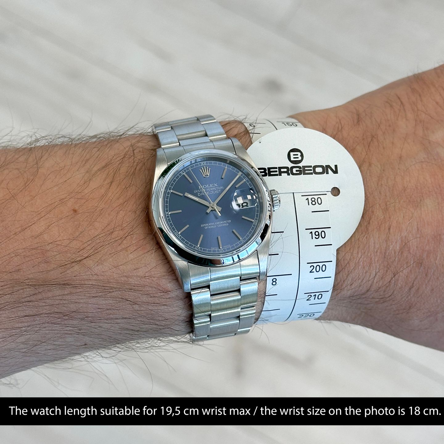 Rolex Datejust 36 16200 (2002) - Blauw wijzerplaat 36mm Staal (5/8)