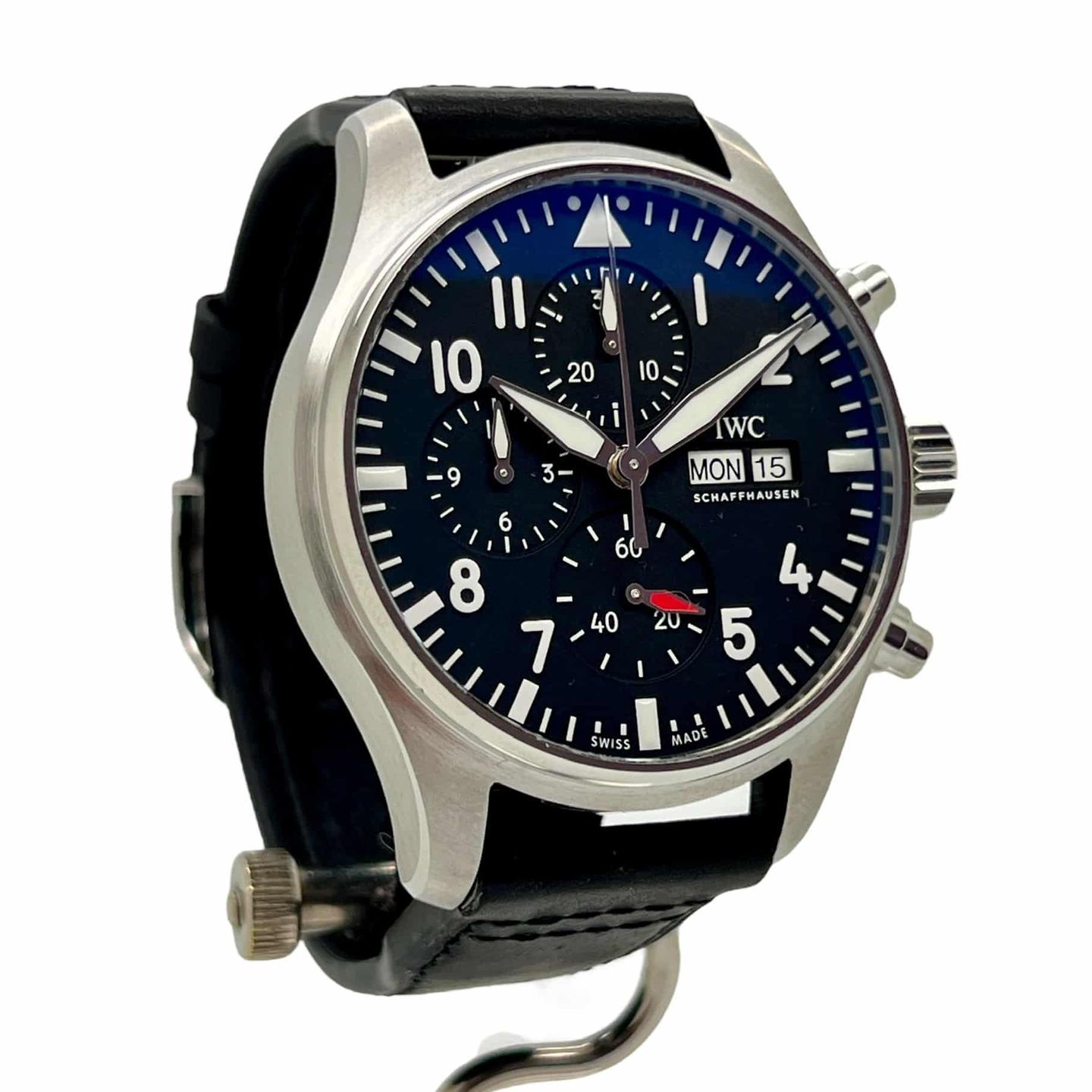 IWC Pilot Chronograph IW378001 (2023) - Black dial 43 mm Steel case (3/8)