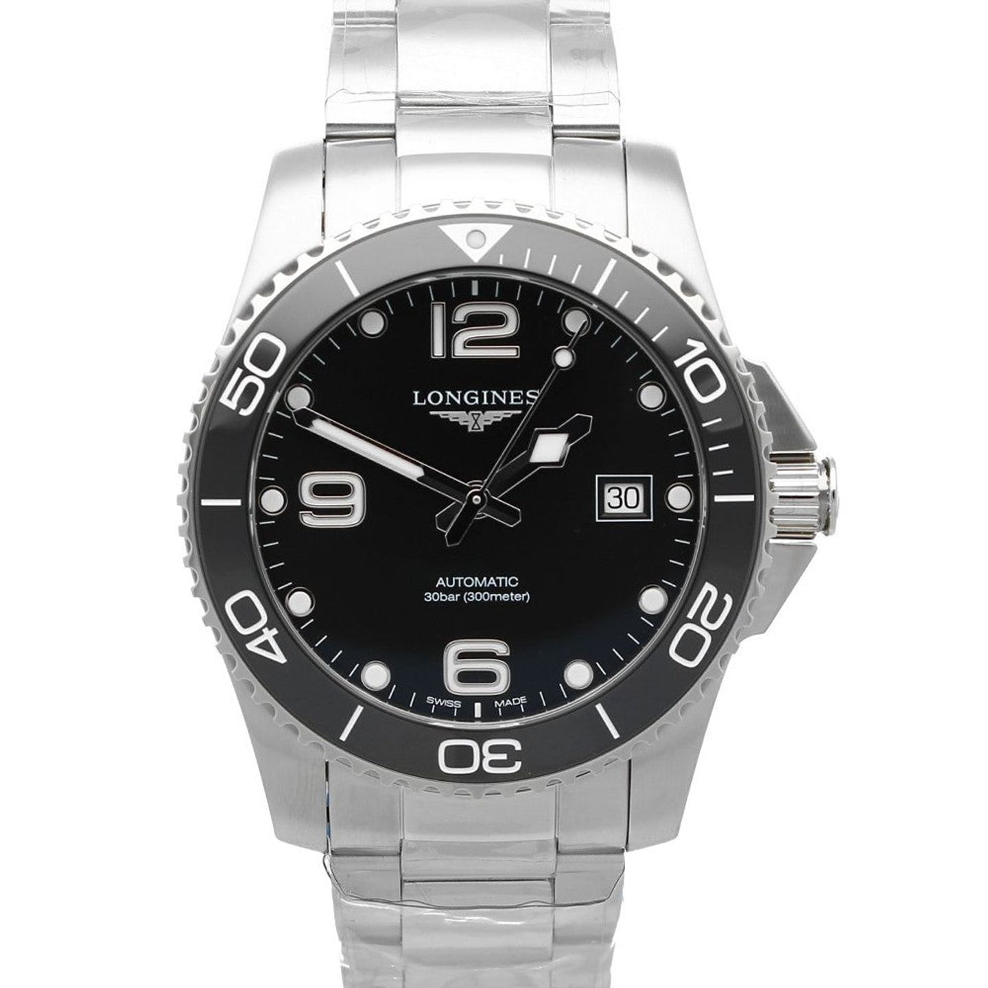 Longines HydroConquest L3.781.4.56.6 (2025) - Black dial 41 mm Steel case (1/6)
