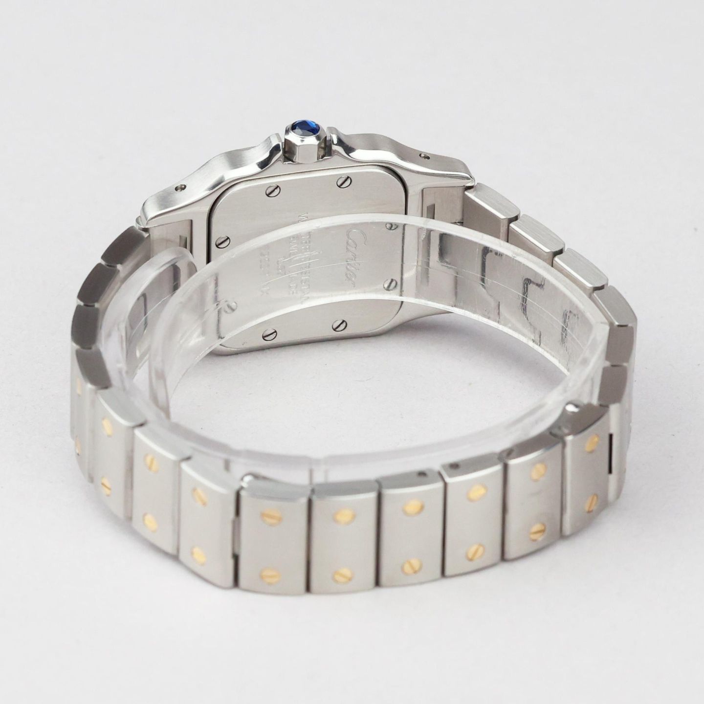 Cartier Santos Galbée 1567 (2018) - White dial 24 mm Gold/Steel case (6/8)