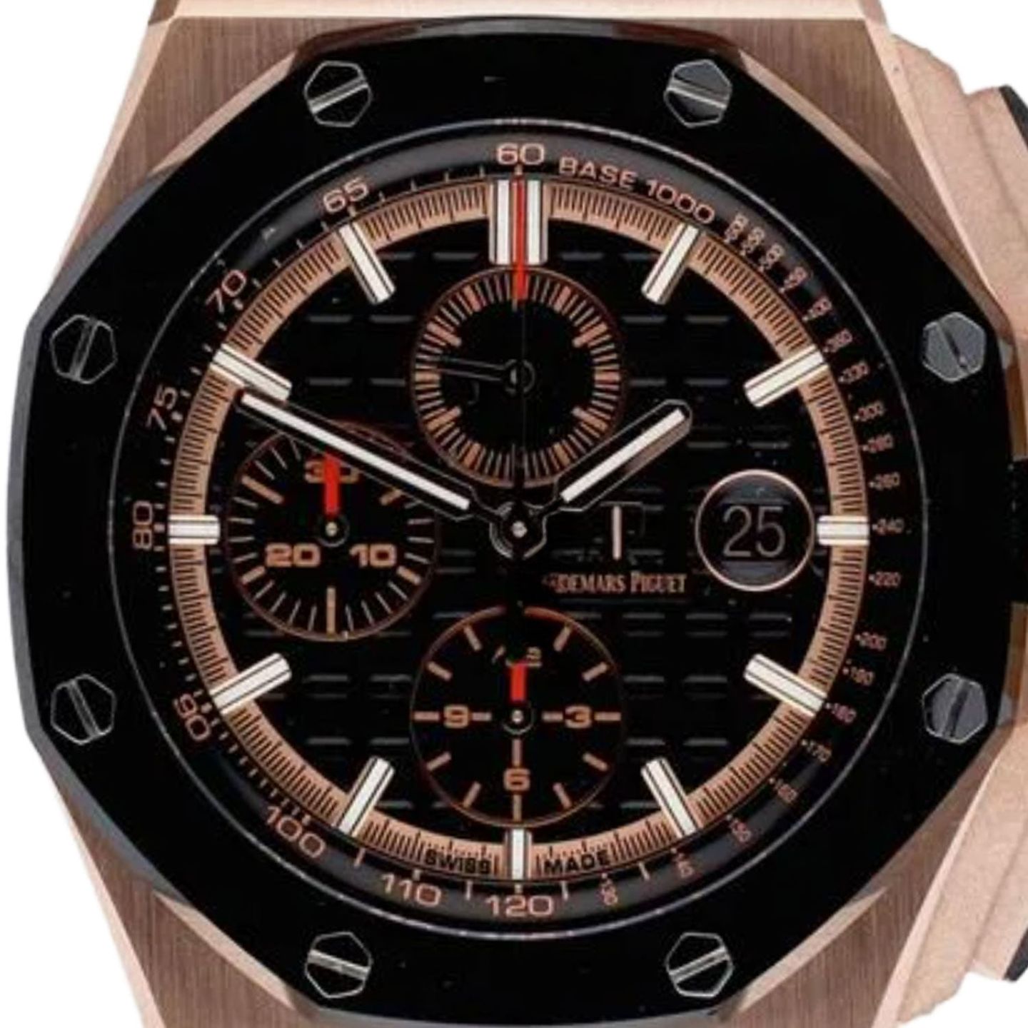 Audemars Piguet Royal Oak Offshore Chronograph 26401RO.OO.A002CA.02 (2019) - Black dial 44 mm Rose Gold case (2/3)