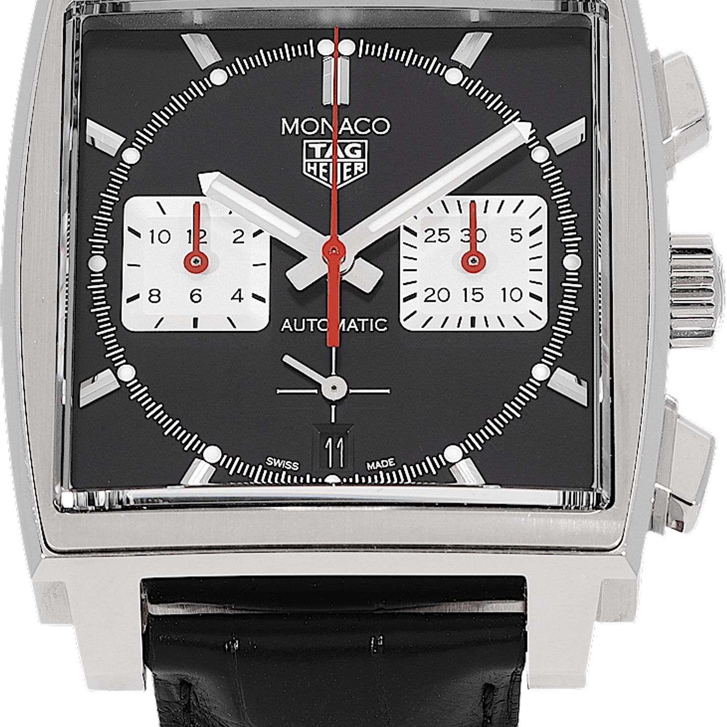 TAG Heuer Monaco CBL2113.FC6177 (2024) - Black dial 39 mm Steel case (2/5)