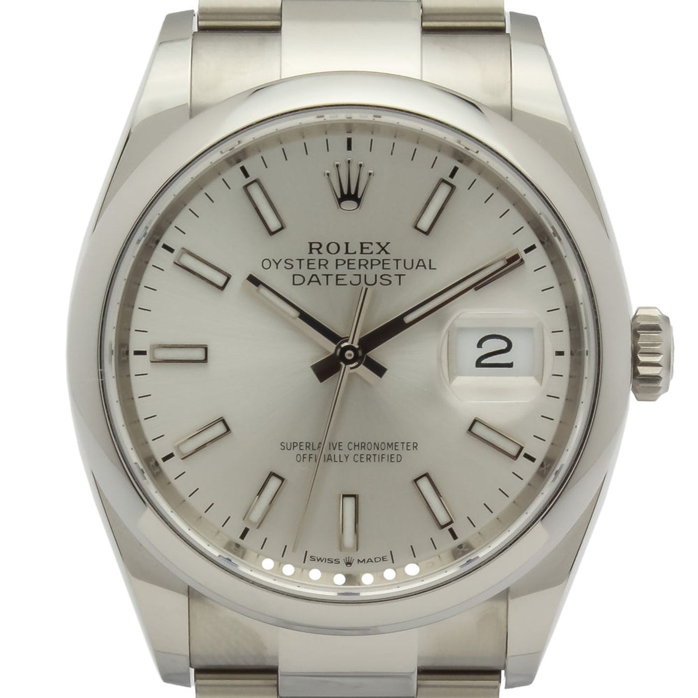 Rolex Datejust 36 126200 (2025) - Silver dial 36 mm Steel case (2/14)