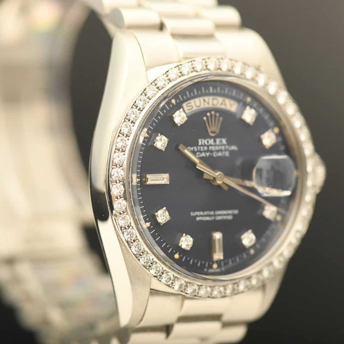 Rolex Day-Date 1804 (1973) - Silver dial 36 mm Platinum case (6/8)
