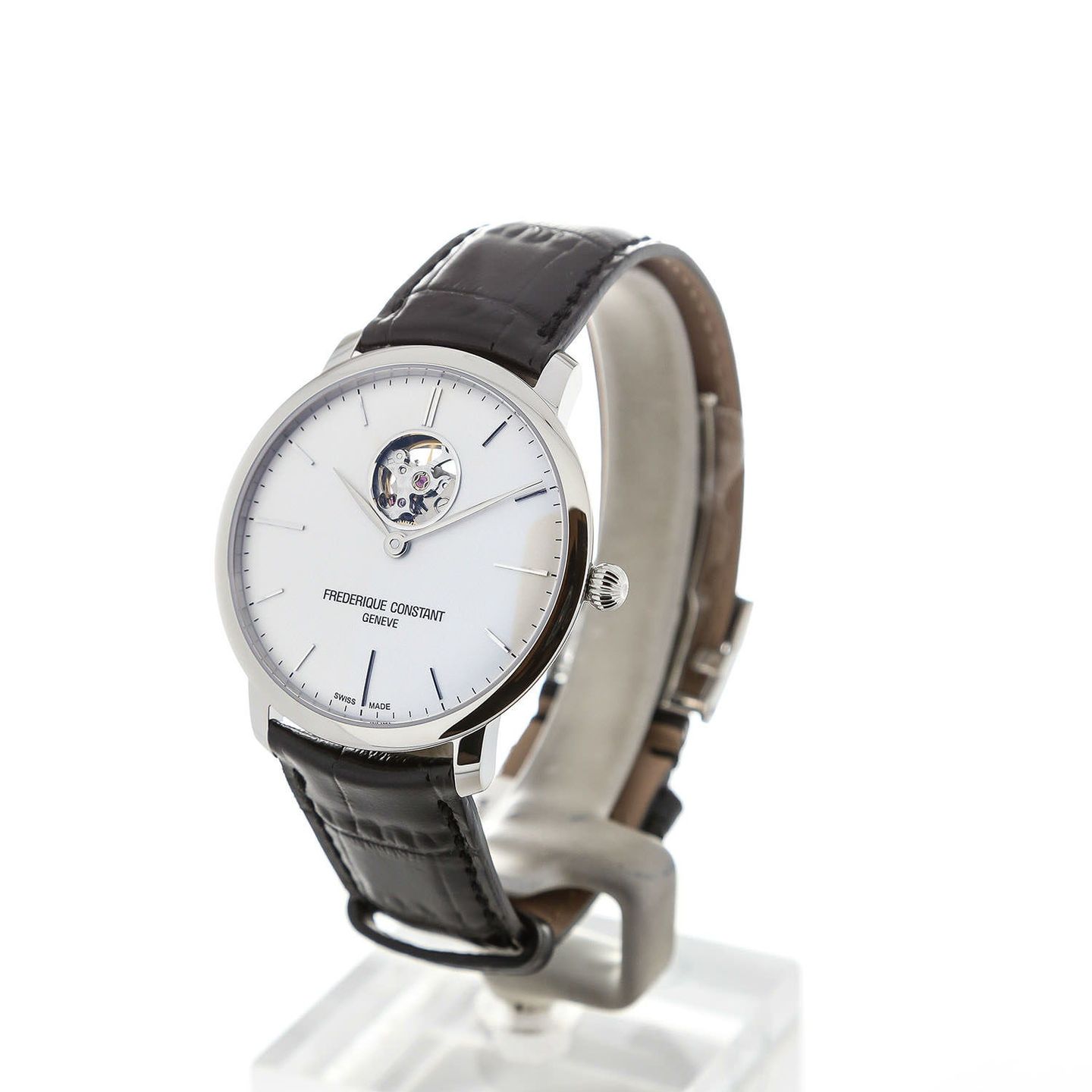 Frederique Constant Slimline Heart Beat Automatic FC-312S4S6 (2024) - Zilver wijzerplaat 40mm Staal (3/4)