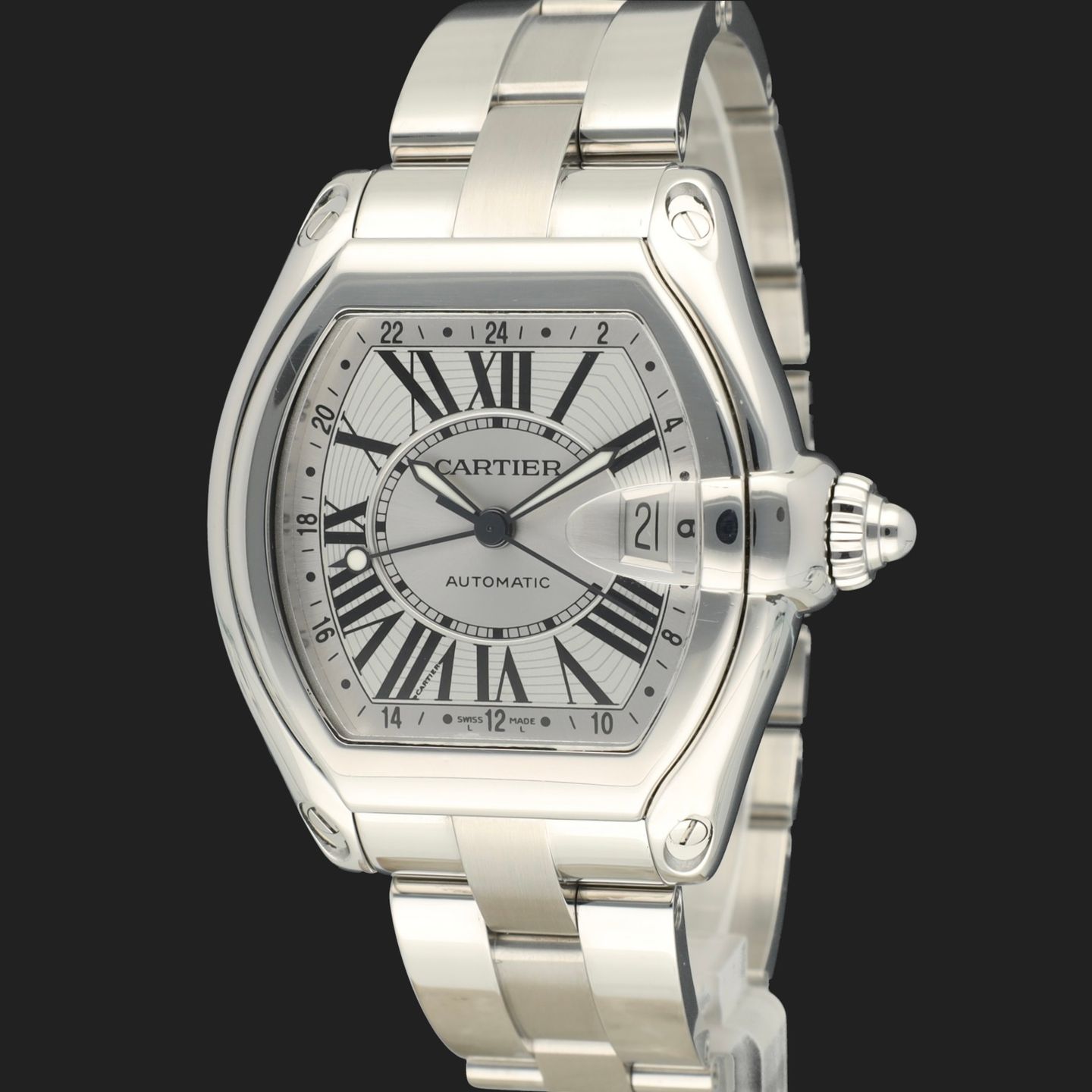 Cartier Roadster 2722 (2004) - Silver dial 42 mm Steel case (1/8)