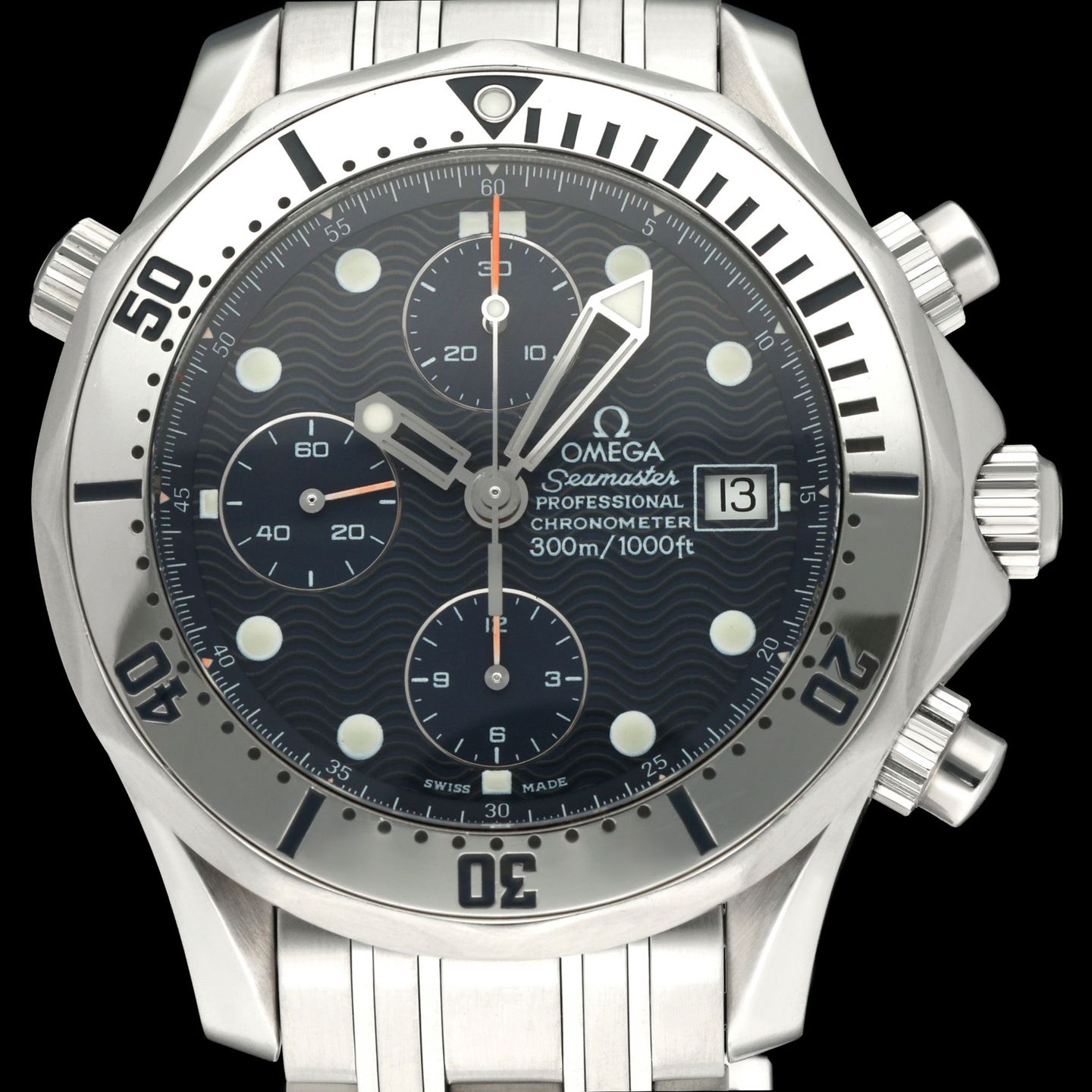 Omega Seamaster Diver 300 M 2598.80 (1999) - Black dial 42 mm Steel case (1/8)