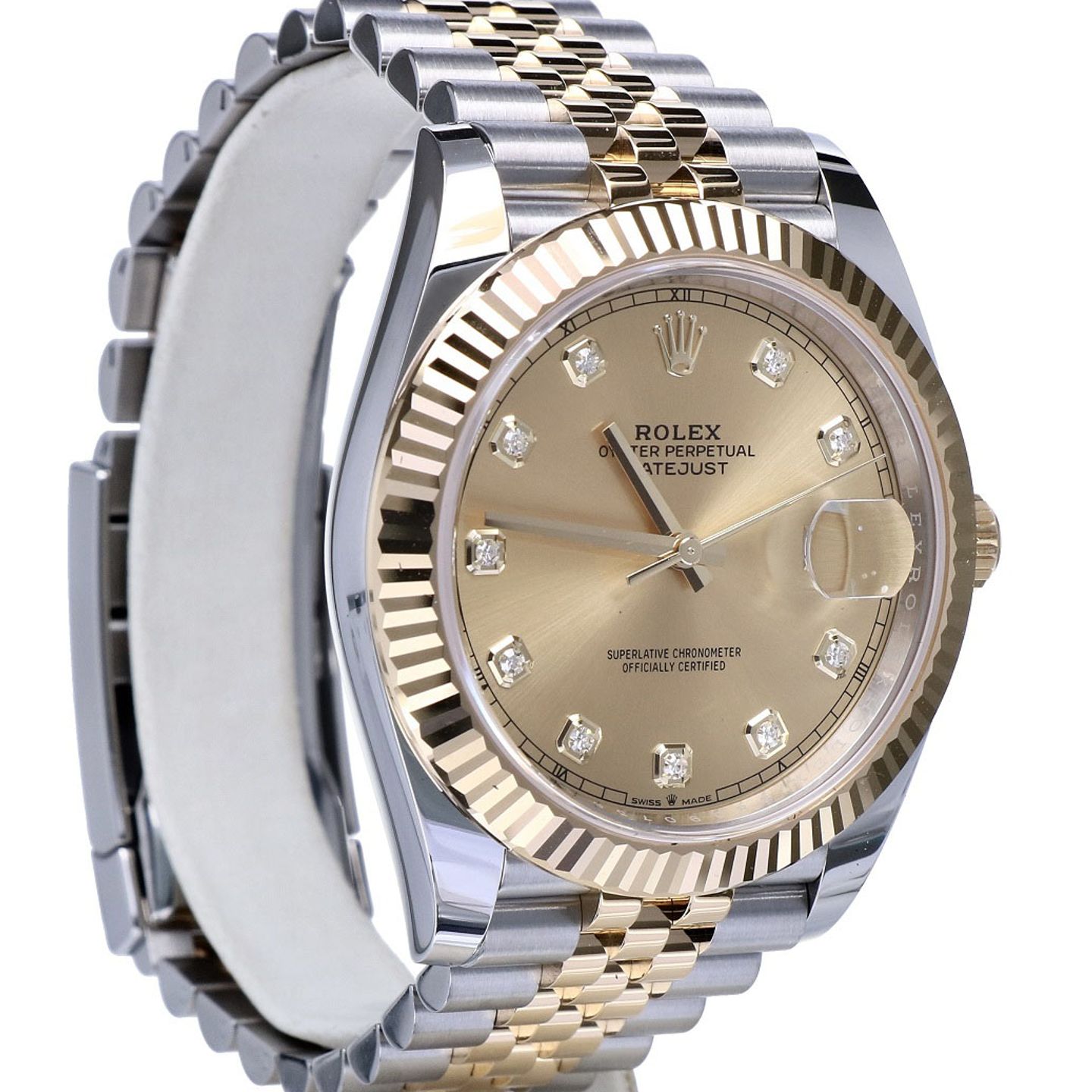 Rolex Datejust 41 126333 (2023) - Champagne wijzerplaat 41mm Goud/Staal (7/8)