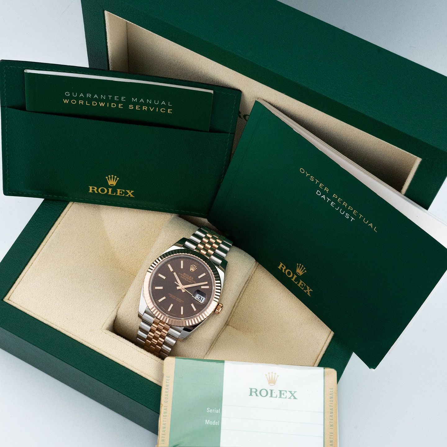 Rolex Datejust 41 126331 (2018) - Bruin wijzerplaat 41mm Goud/Staal (5/5)