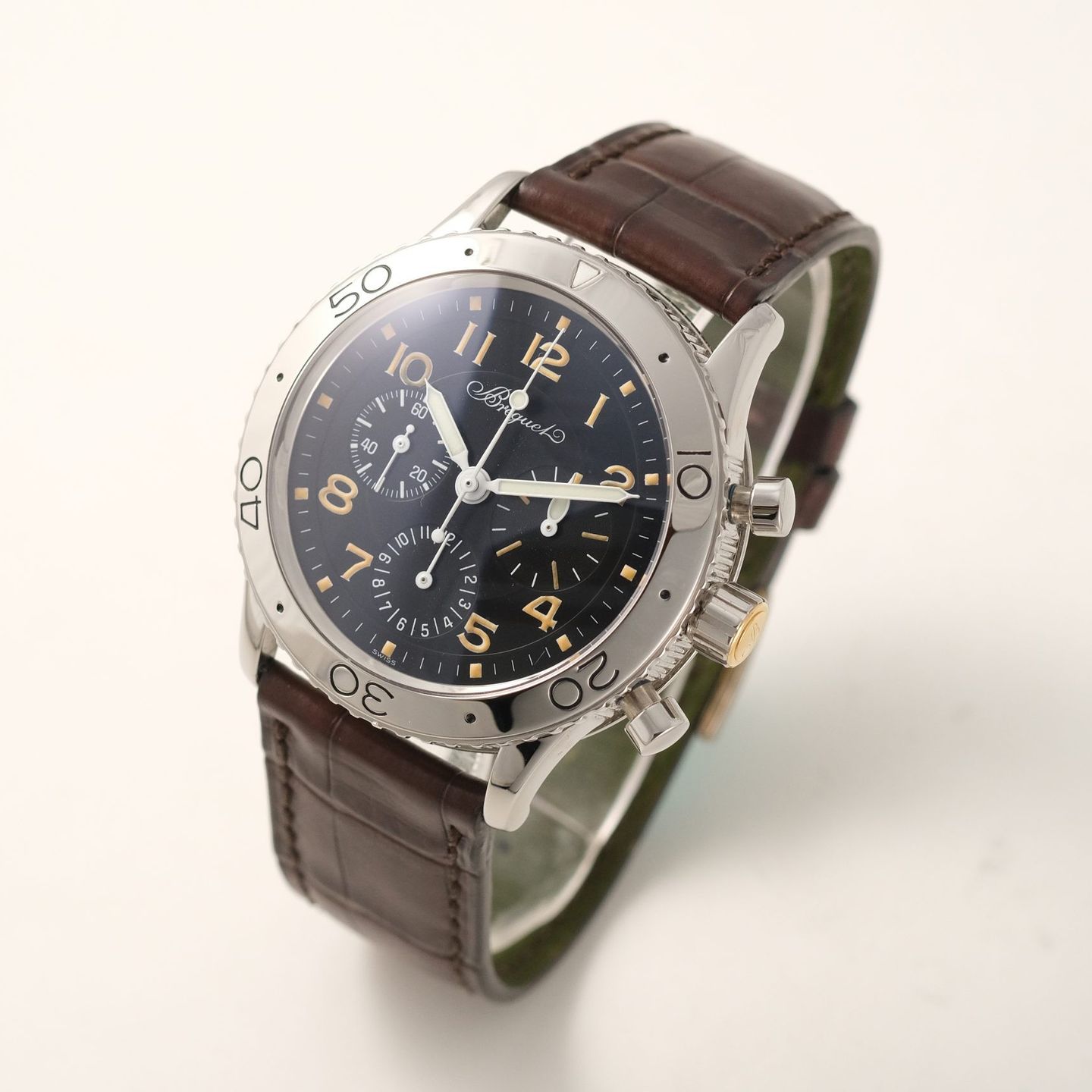 Breguet Type XX - XXI - XXII 3800 (1995) - Black dial 39 mm Steel case (3/8)