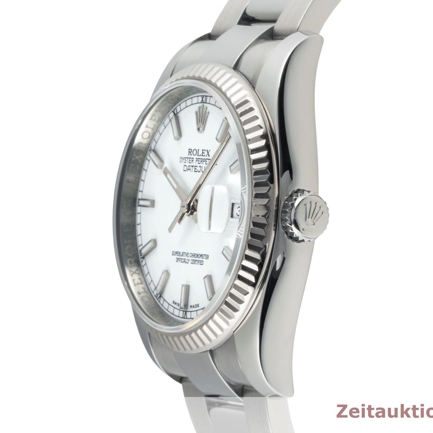 Rolex Datejust 36 116234 (2008) - White dial 36 mm Steel case (6/8)