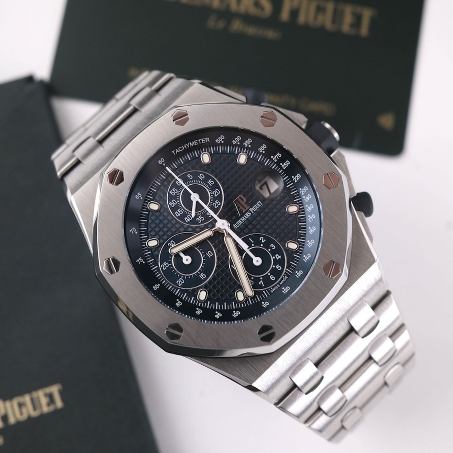 Audemars Piguet Royal Oak Offshore 26237ST.OO.1000ST.01 (2021) - Blauw wijzerplaat 42mm Staal (1/8)