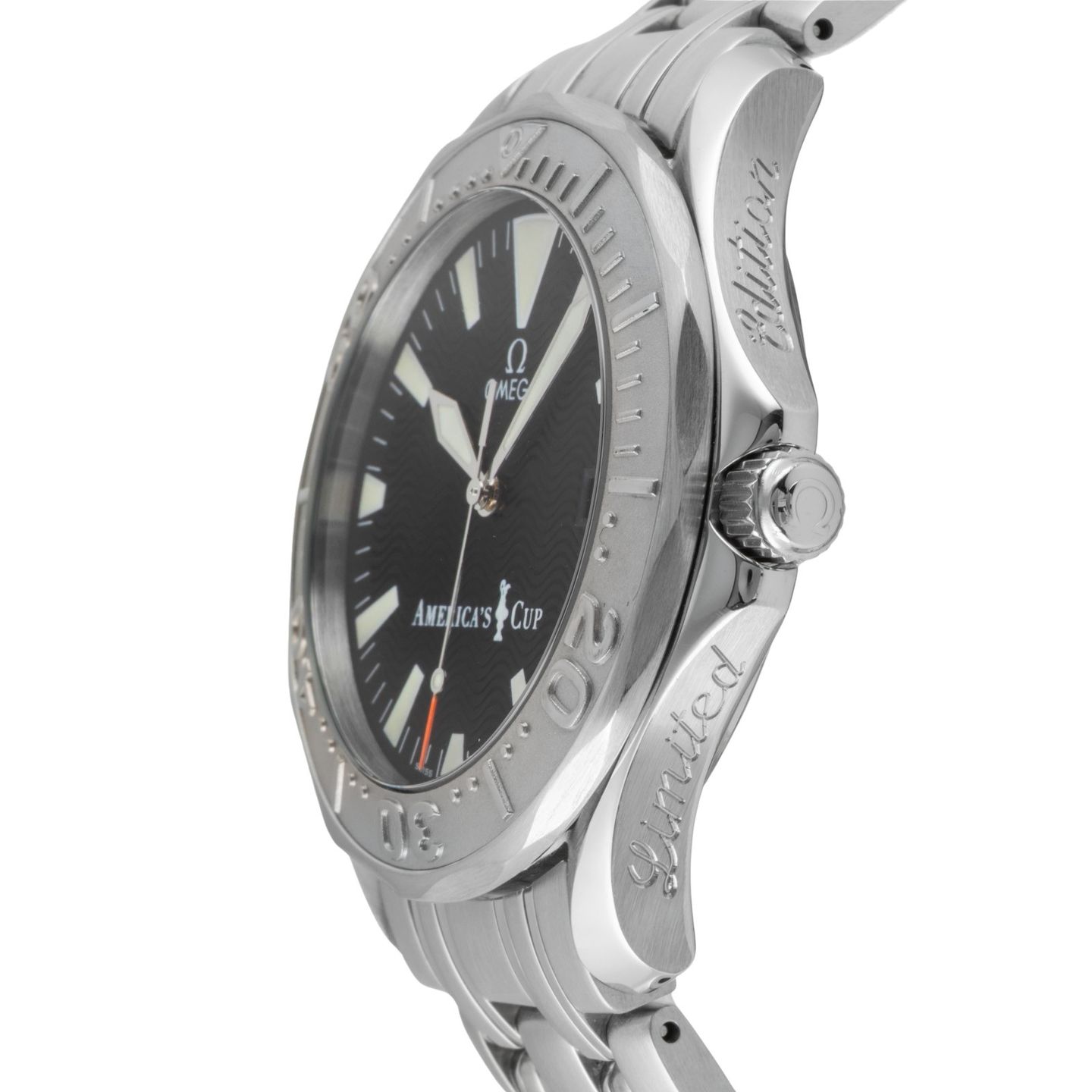 Omega Seamaster Diver 300 M 2533.50.00 (2000) - Zwart wijzerplaat 42mm Witgoud (6/8)