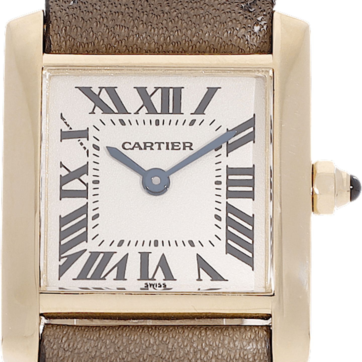Cartier Tank Française 1820 (1997) - Wit wijzerplaat 20mm Geelgoud (1/5)