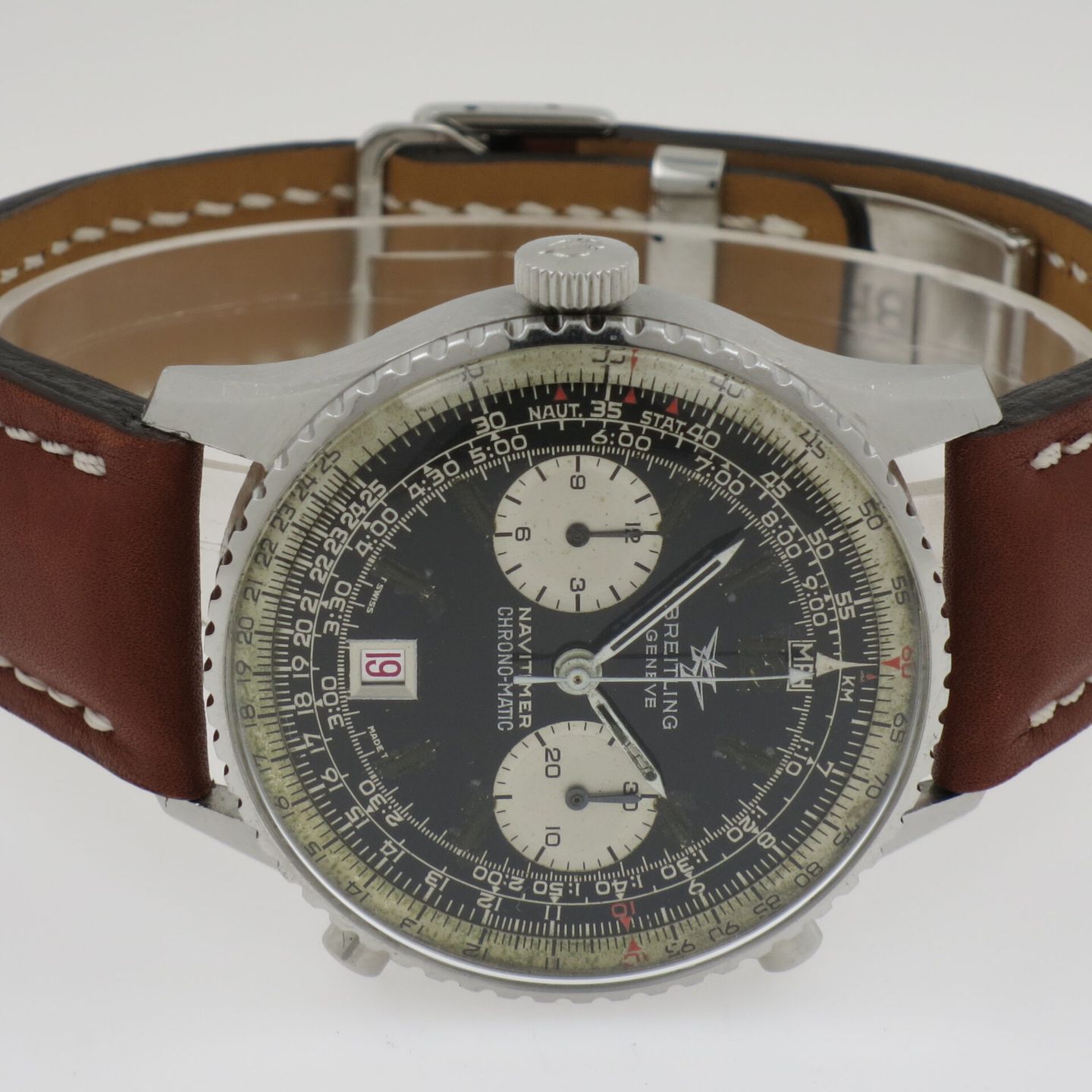 Breitling Old Navitimer 8806 (1973) - Zwart wijzerplaat 41mm Staal (2/4)