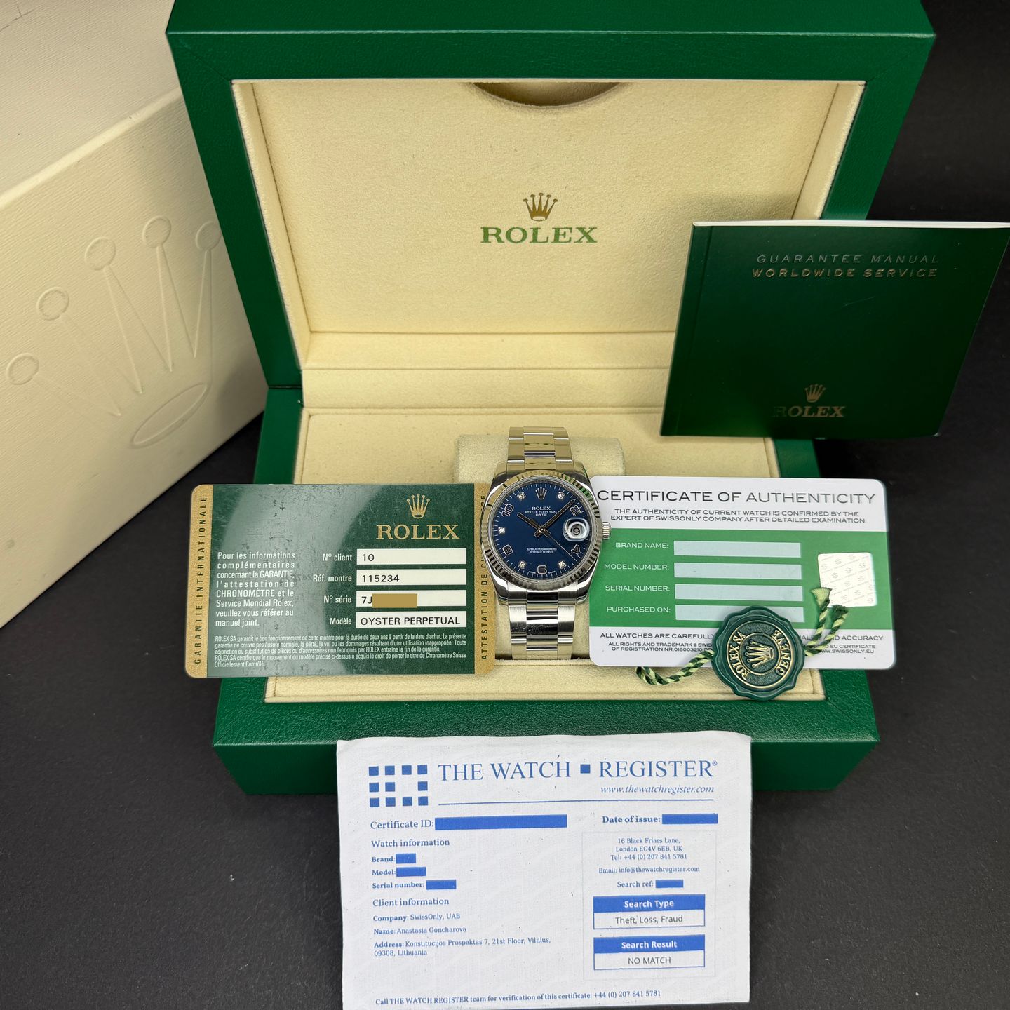 Rolex Oyster Perpetual Date 115234 (2013) - 34mm Staal (3/8)