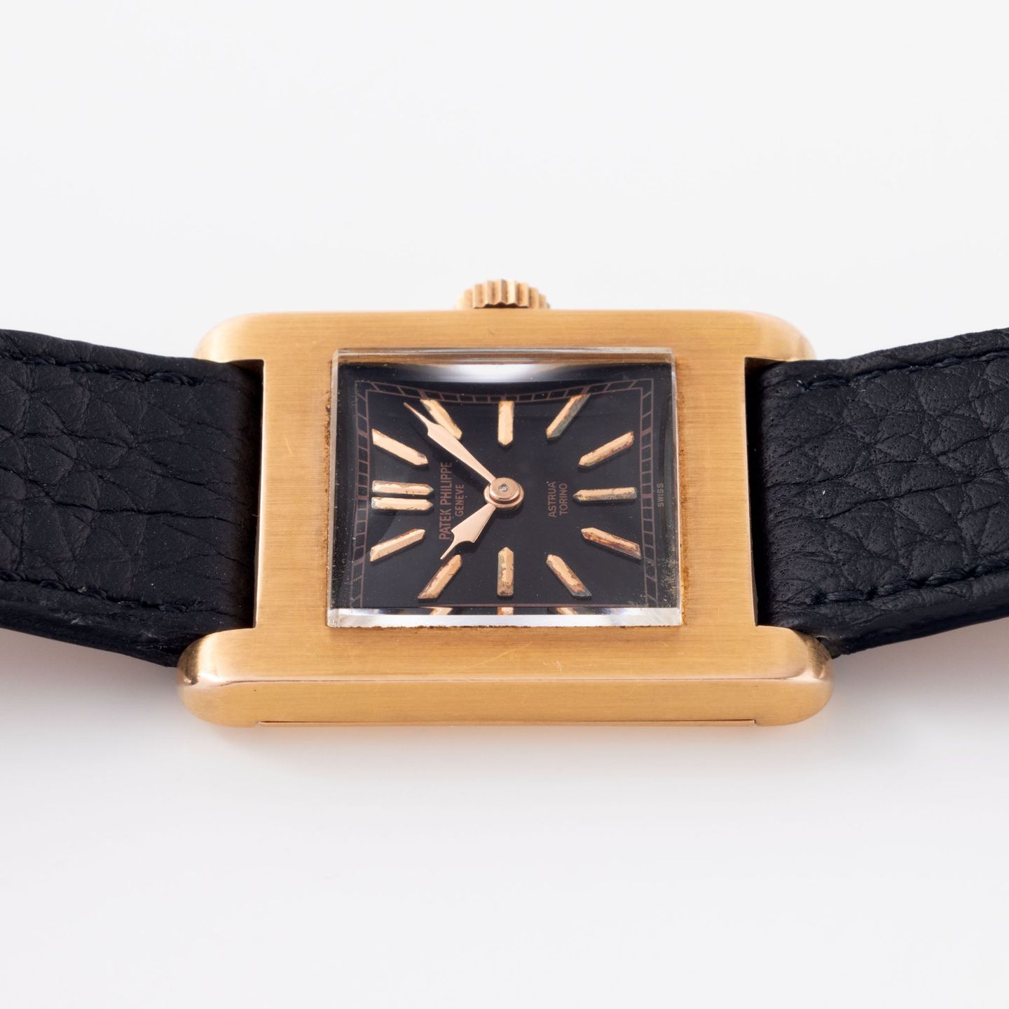 Patek Philippe Golden Ellipse 5738/1R-001 (Unknown (random serial)) - Black dial 35 mm Rose Gold case (7/8)