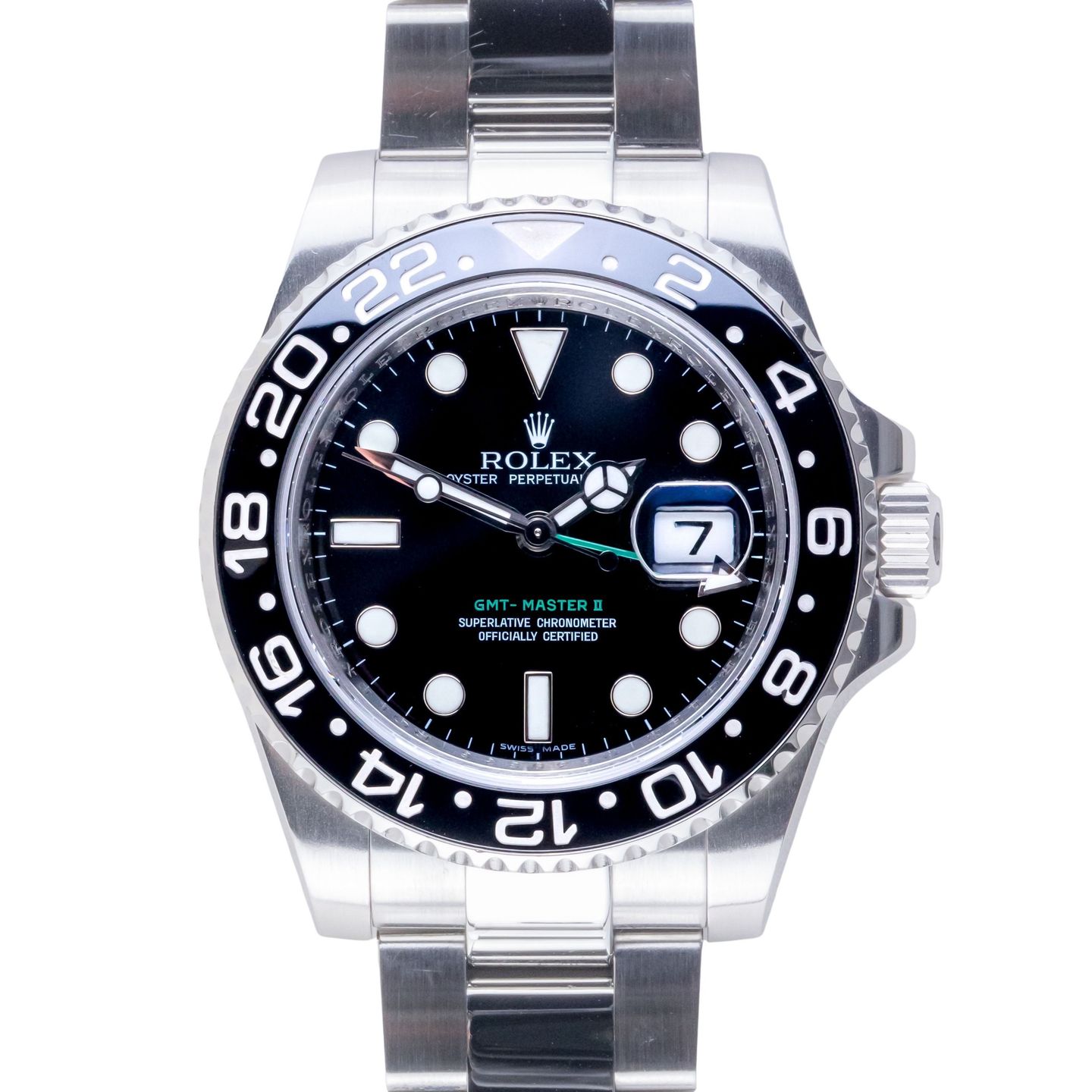 Rolex GMT-Master II 116710LN (2008) - Black dial 40 mm Steel case (3/8)