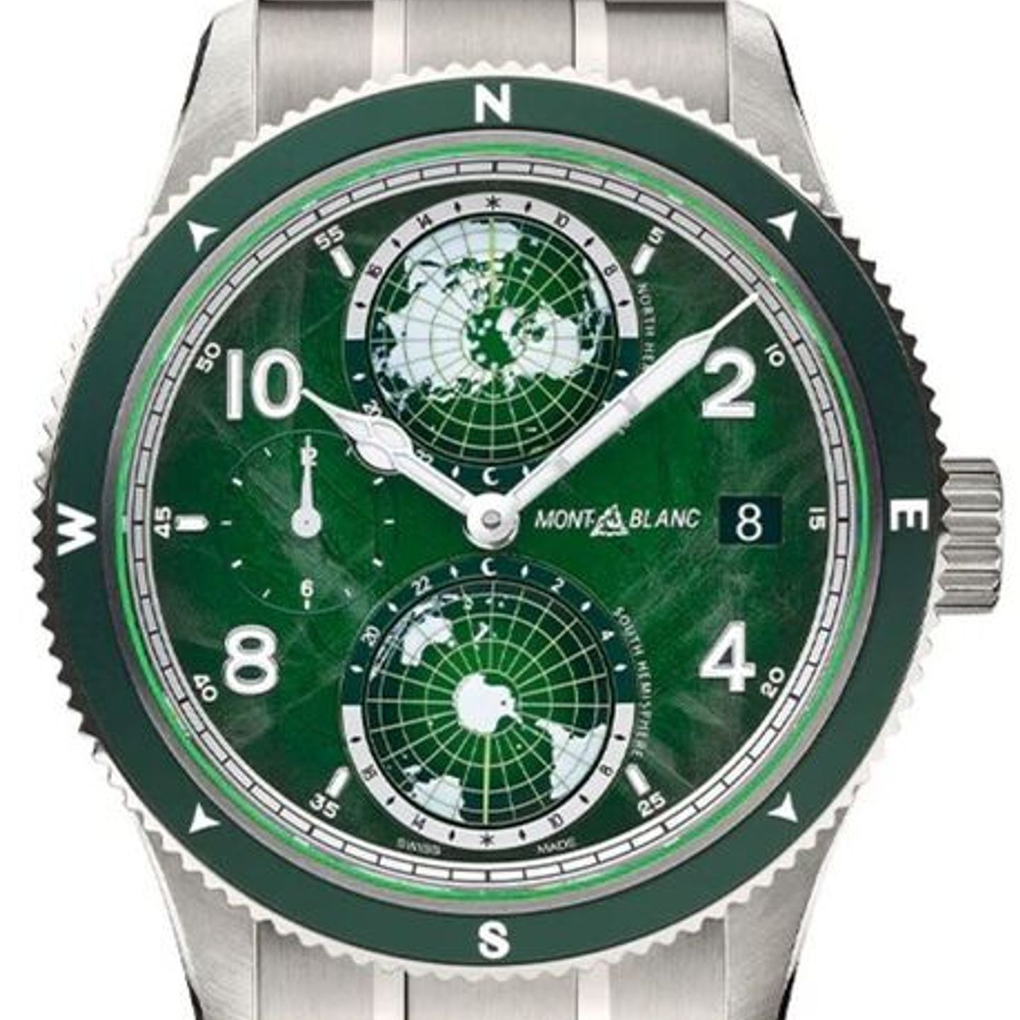 Montblanc 1858 133303 (2025) - Green dial 42 mm Steel case (1/1)