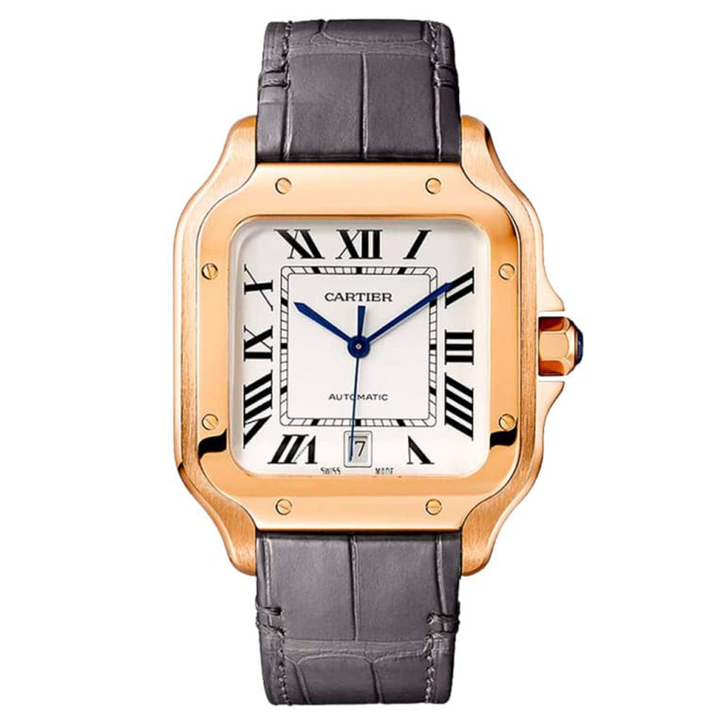 Cartier Santos WGSA0019 (2024) - Zilver wijzerplaat 40mm Roségoud (1/1)