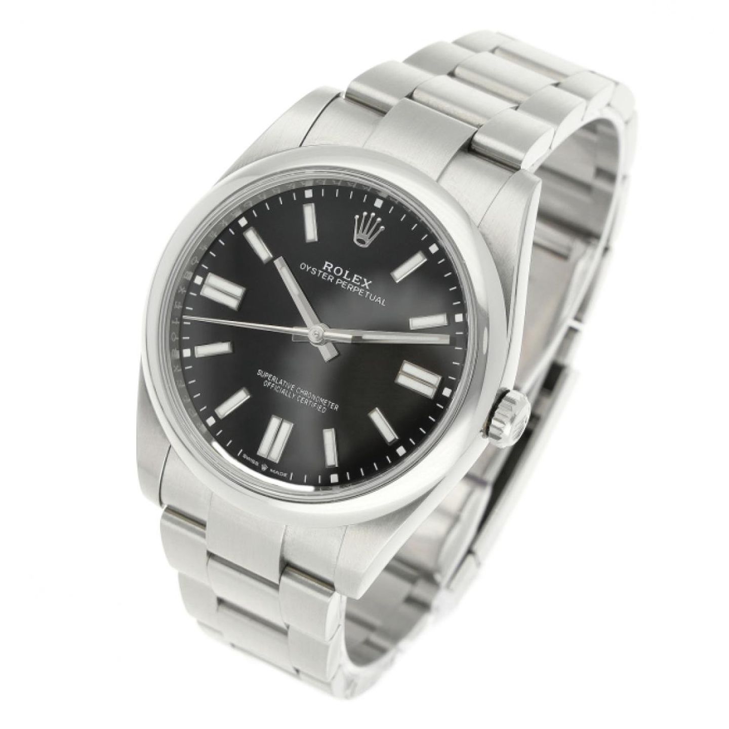 Rolex Oyster Perpetual 41 124300 (2024) - Zwart wijzerplaat 41mm Staal (2/5)