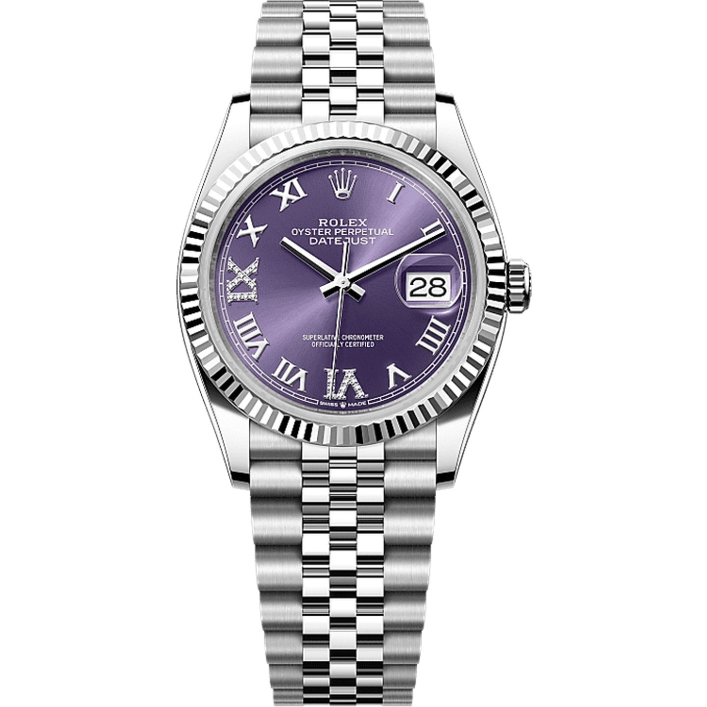 Rolex Datejust 36 126234 (2025) - Purple dial 36 mm Steel case (1/1)