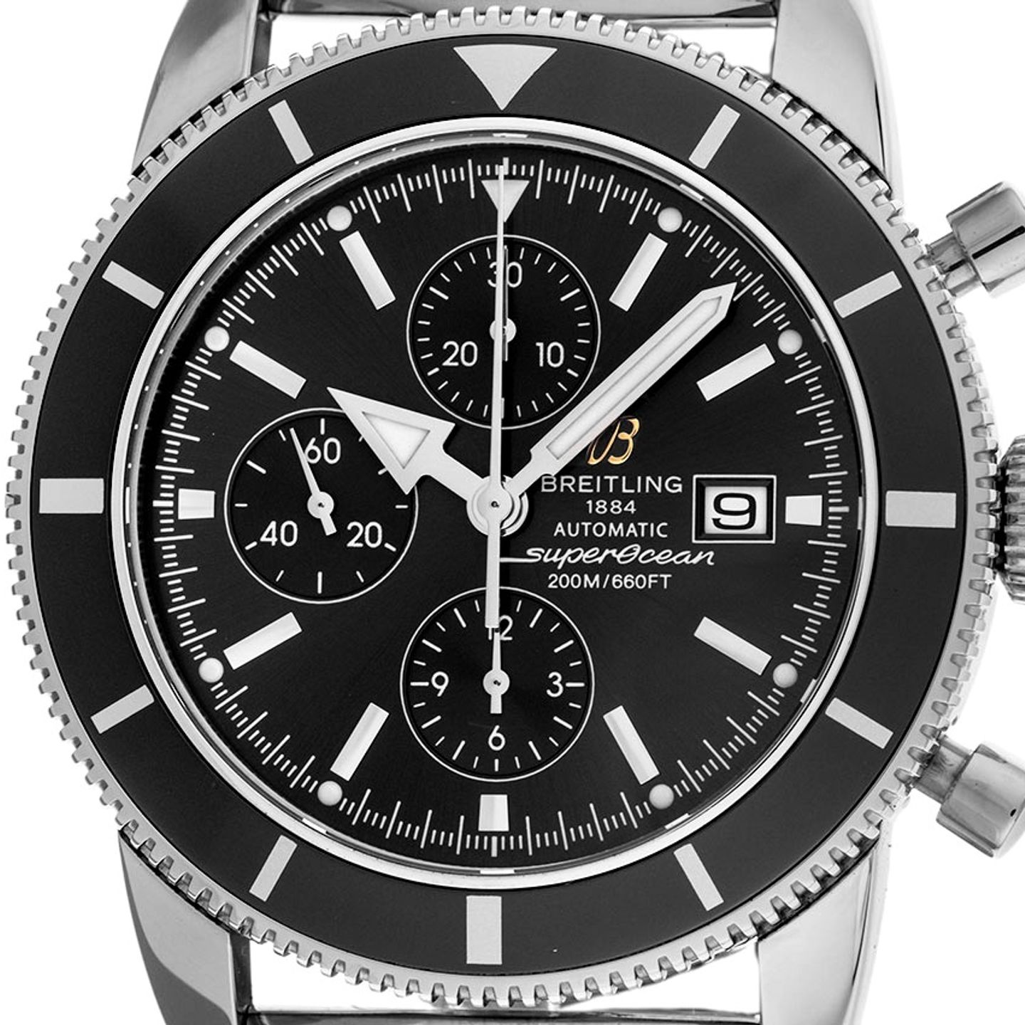 Breitling Superocean Heritage Chronograph A1332024/B908 (2014) - Black dial 46 mm Steel case (1/8)
