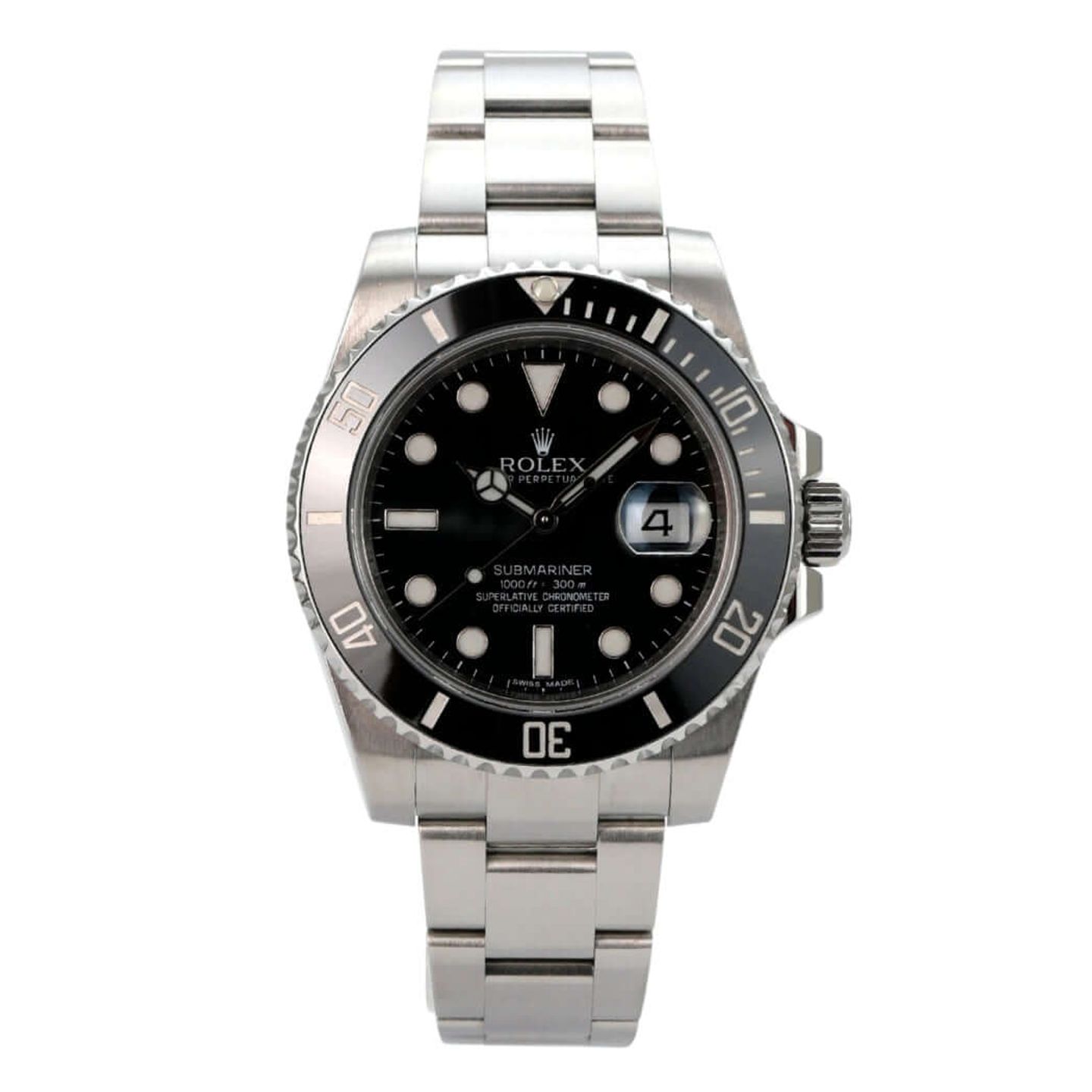 Rolex Submariner Date 116610LN (2013) - Zwart wijzerplaat 40mm Staal (2/8)